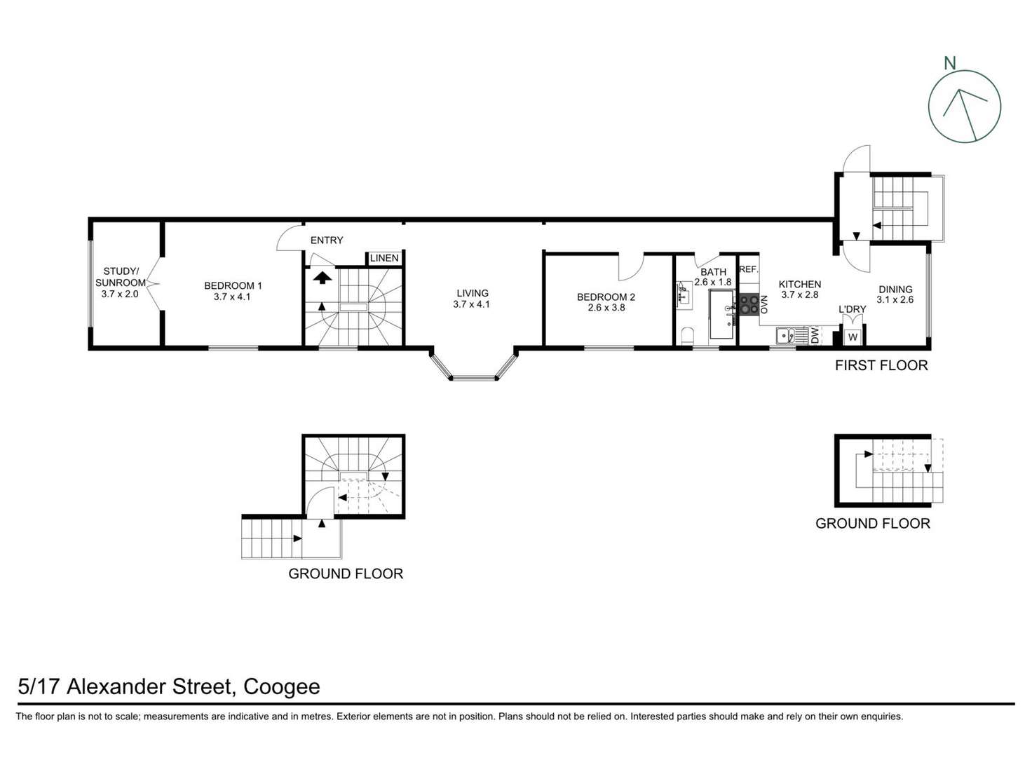 Floorplan of Homely apartment listing, 5/17 Alexander Street, Coogee NSW 2034