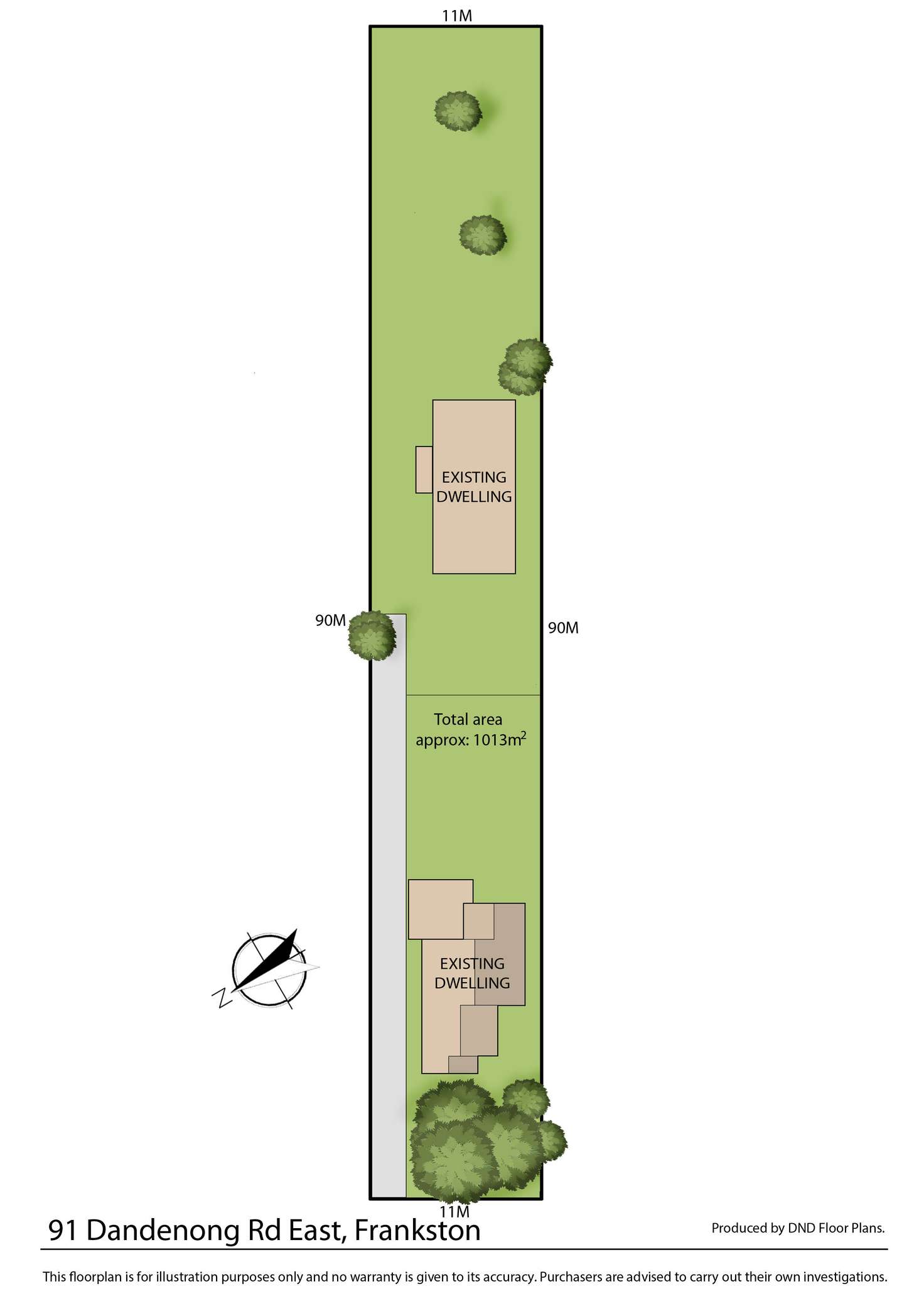 Floorplan of Homely house listing, 91 Dandenong Road East, Frankston VIC 3199