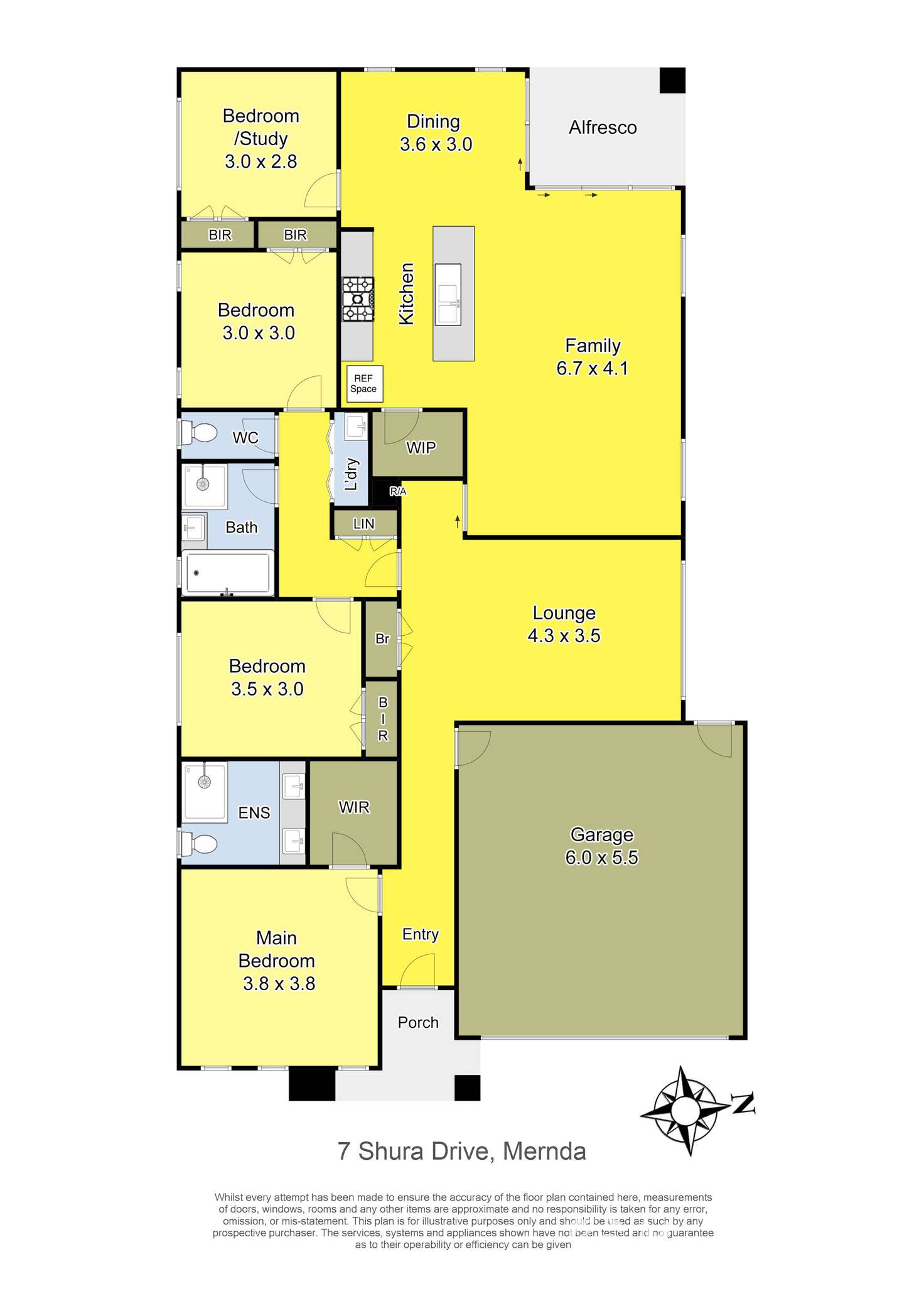 Floorplan of Homely house listing, 7 Shura Drive, Mernda VIC 3754