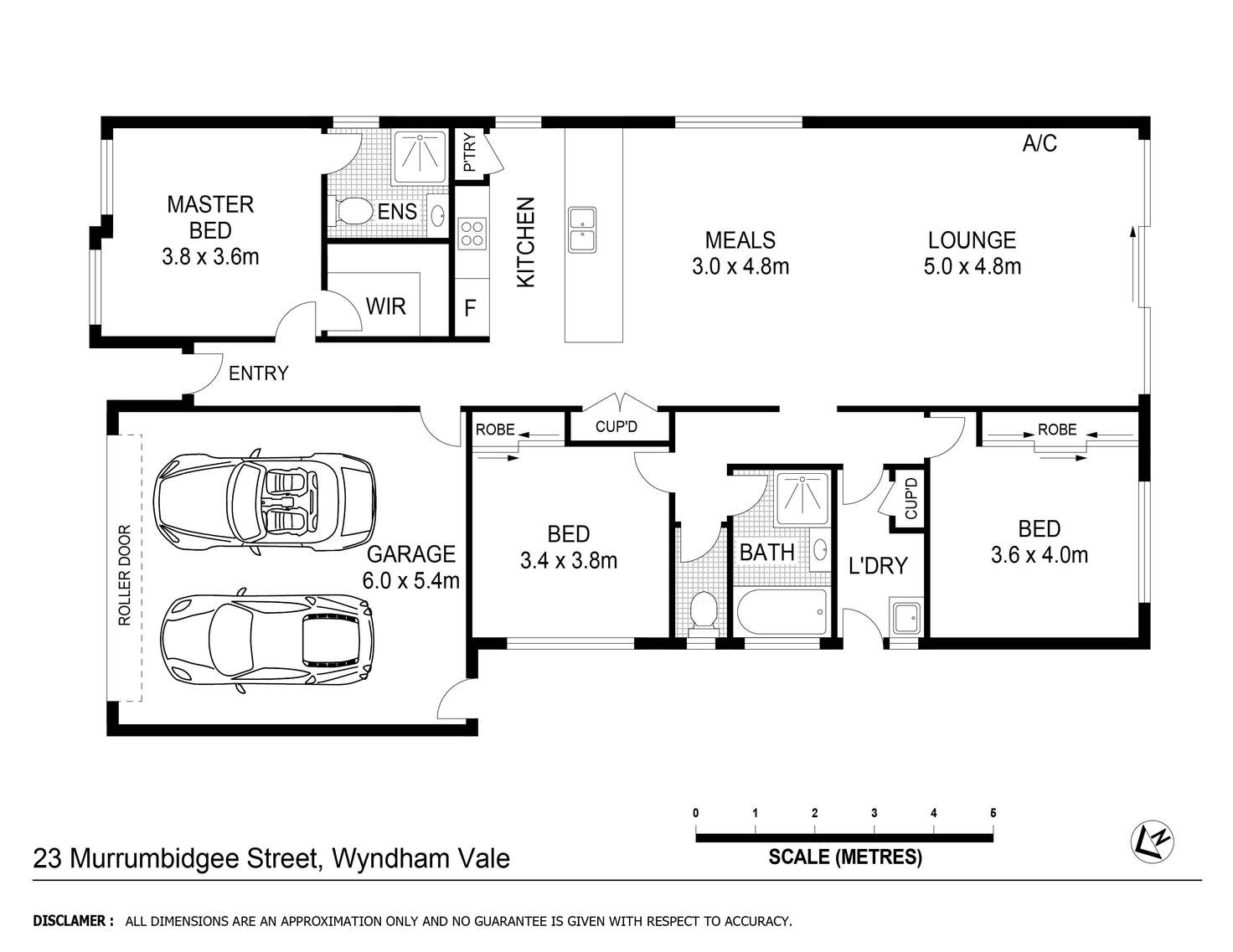 Floorplan of Homely house listing, 23 Murrumbidgee Street, Manor Lakes VIC 3024