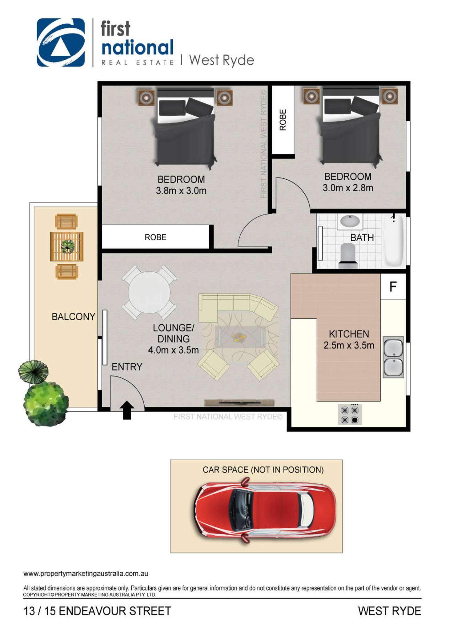 Floorplan of Homely apartment listing, 13/15 Endeavour Street, West Ryde NSW 2114