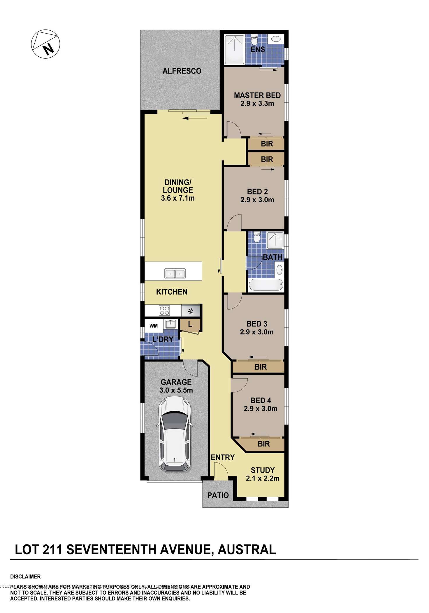 Floorplan of Homely house listing, Lot 211 Seventeenth Avenue, Austral NSW 2179