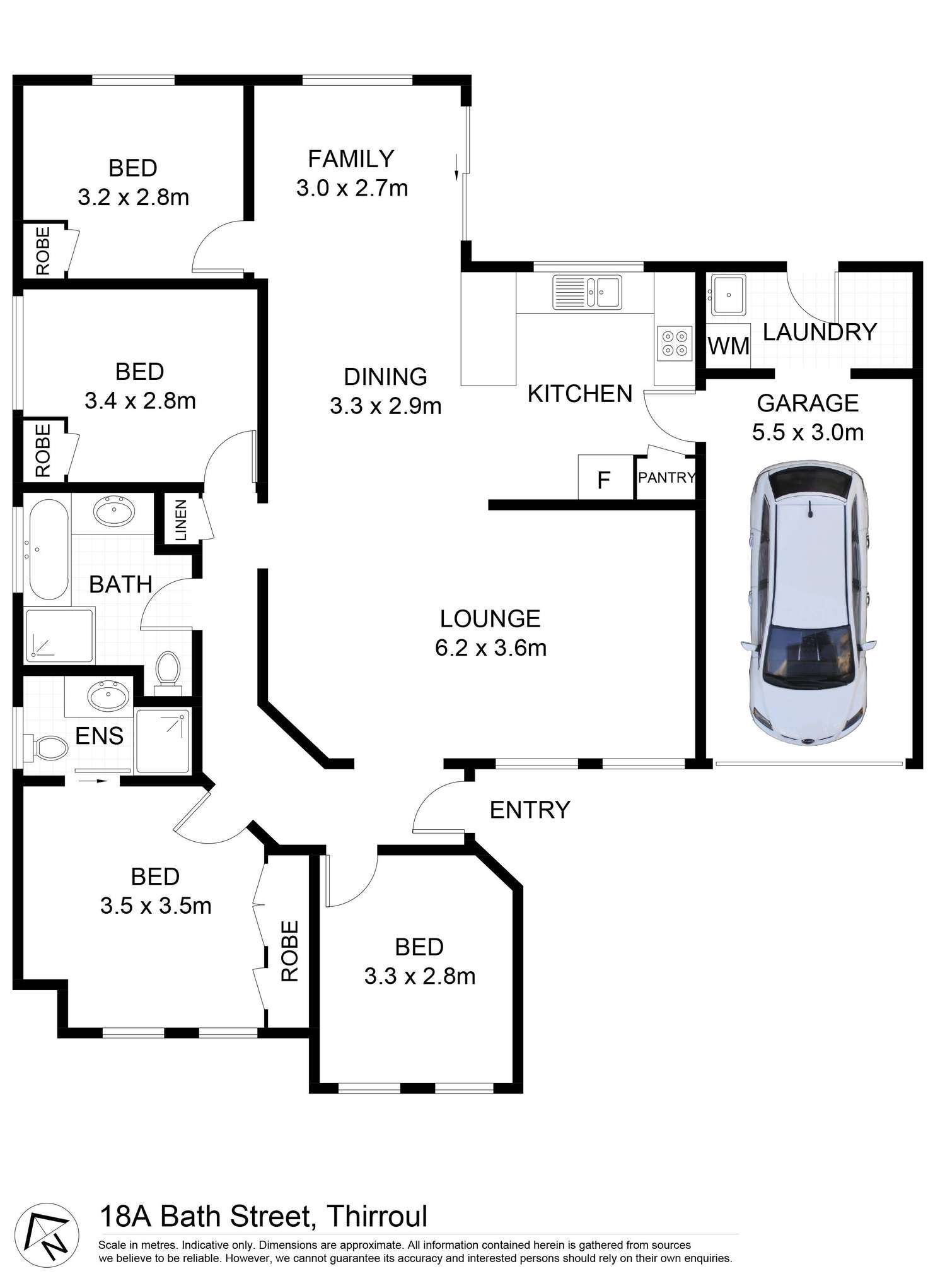 Floorplan of Homely house listing, 18a Bath Street, Thirroul NSW 2515