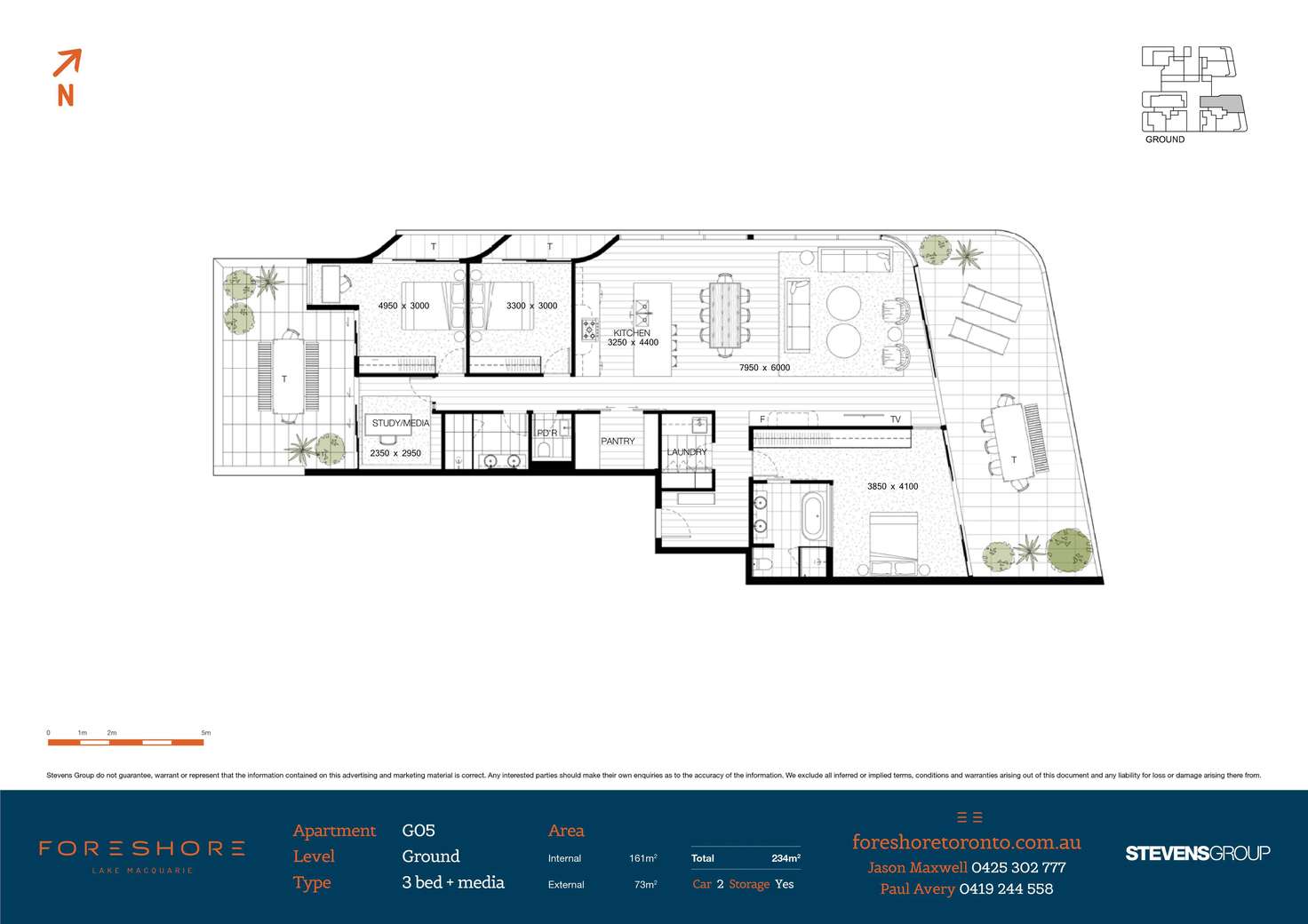 Floorplan of Homely apartment listing, G.05/1 Wharf Street, Toronto NSW 2283