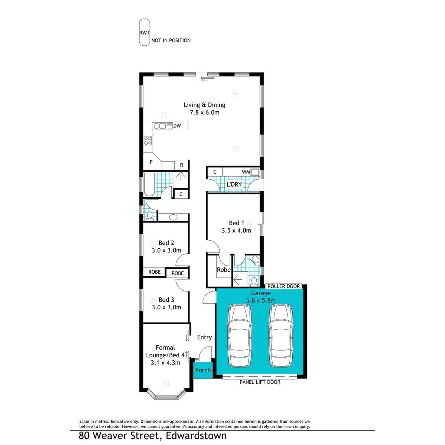 Floorplan of Homely house listing, 80 Weaver Street, Edwardstown SA 5039