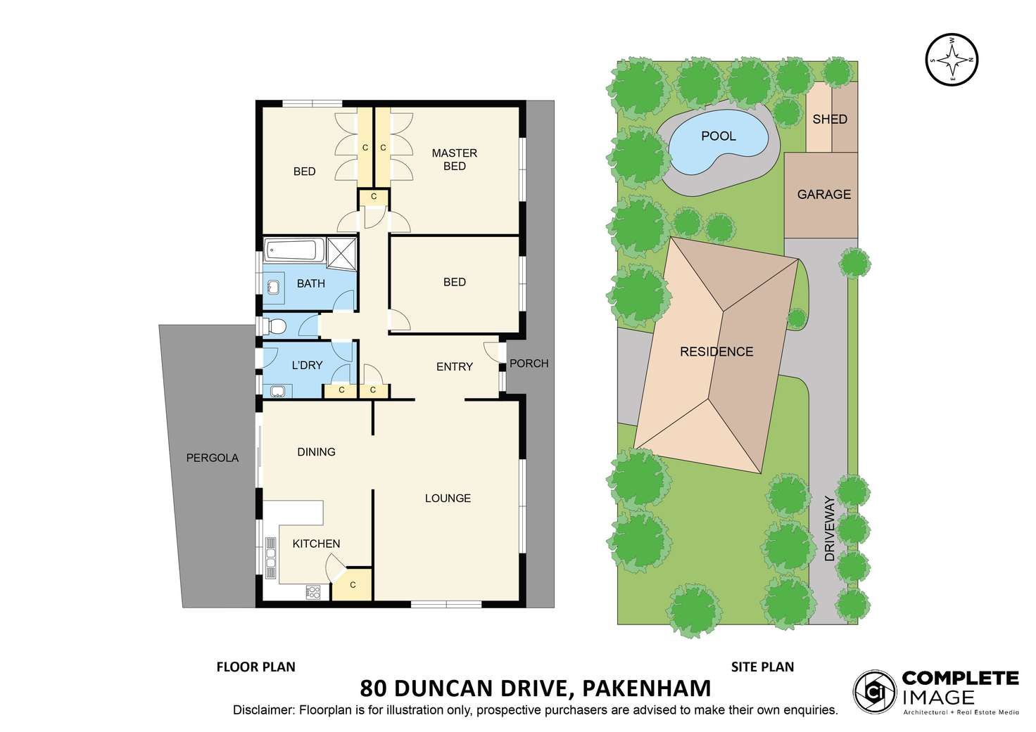 Floorplan of Homely house listing, 80 Duncan Drive, Pakenham VIC 3810