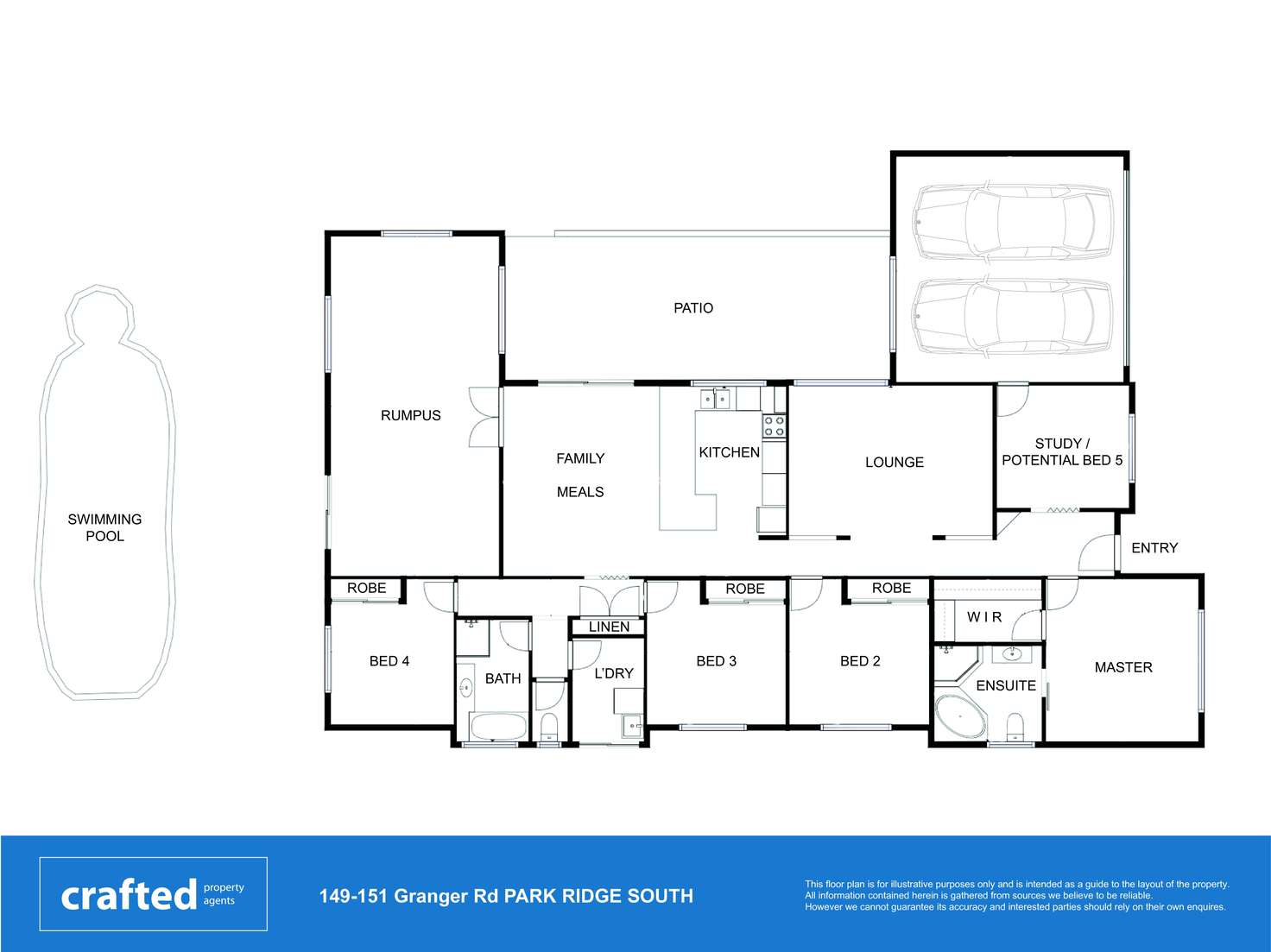 Floorplan of Homely house listing, 149-151 Granger Road, Park Ridge South QLD 4125