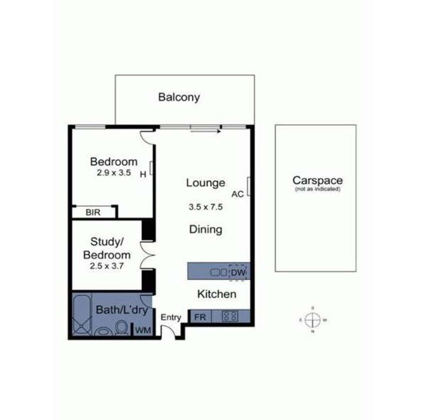 Floorplan of Homely apartment listing, 30/1 Greenfield Drive, Clayton VIC 3168