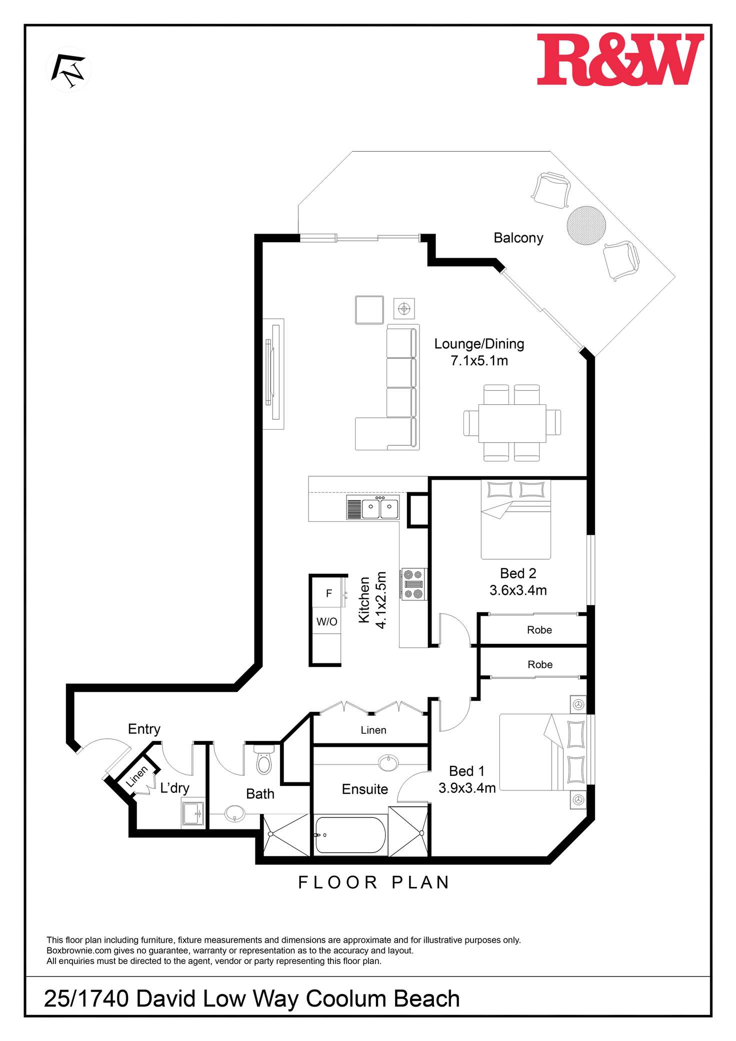Floorplan of Homely unit listing, Level 4/25/1740 David Low Way, Coolum Beach QLD 4573
