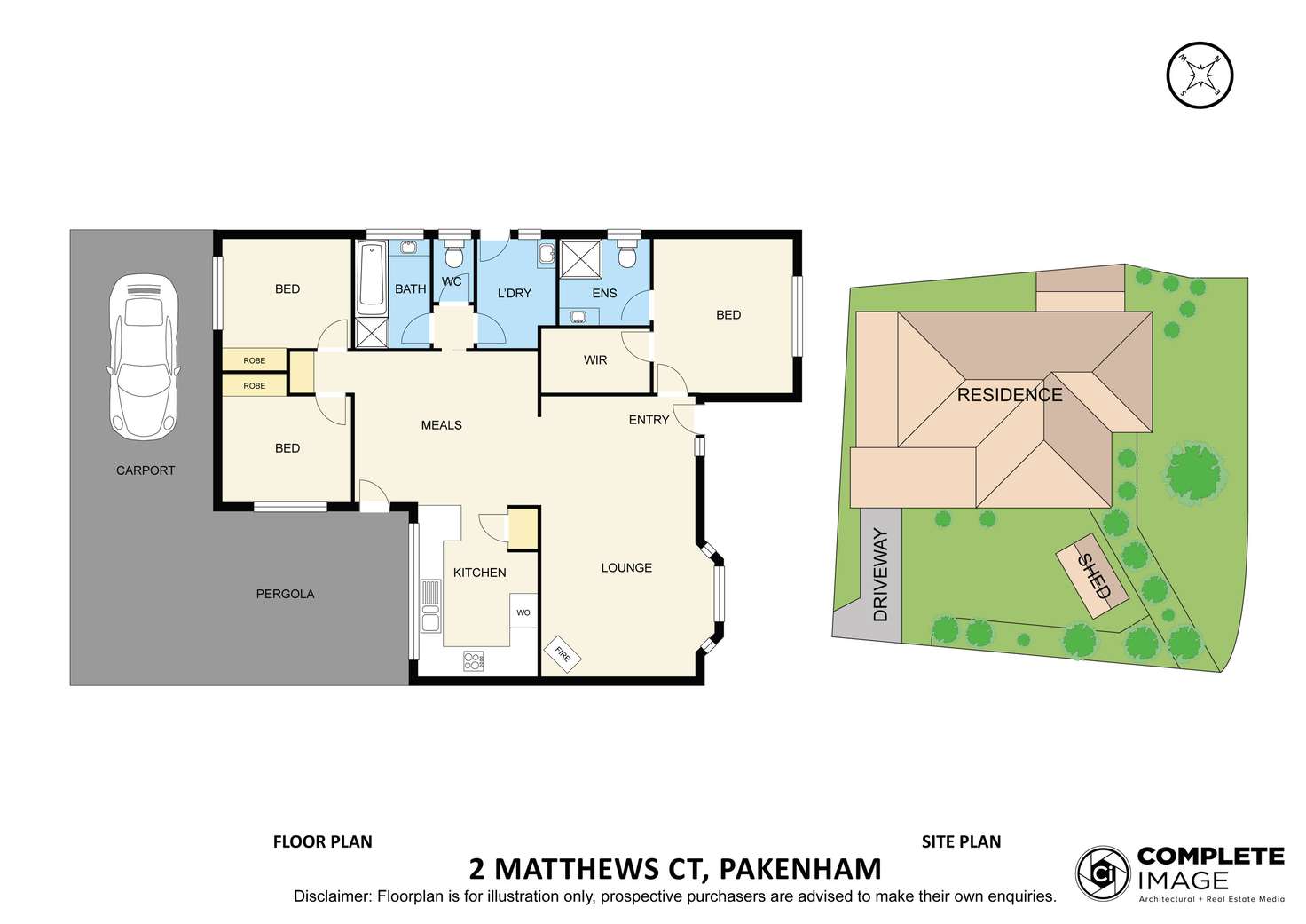 Floorplan of Homely house listing, 2 Matthews Court, Pakenham VIC 3810
