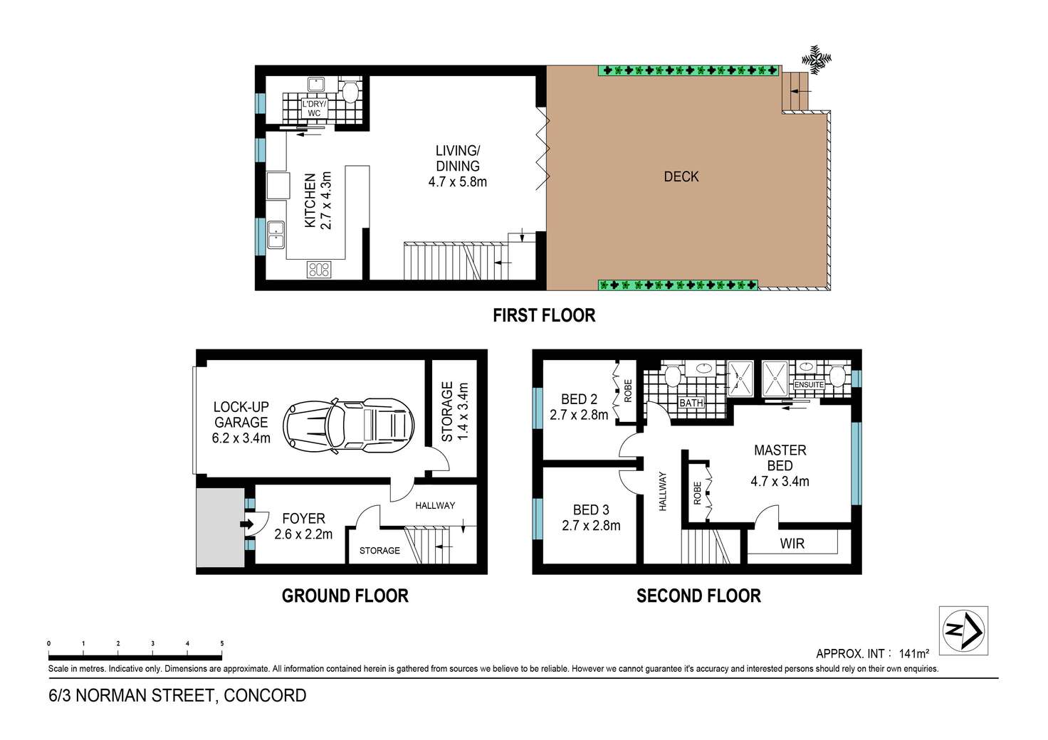 Floorplan of Homely townhouse listing, 6/3-5 Norman Street, Concord NSW 2137