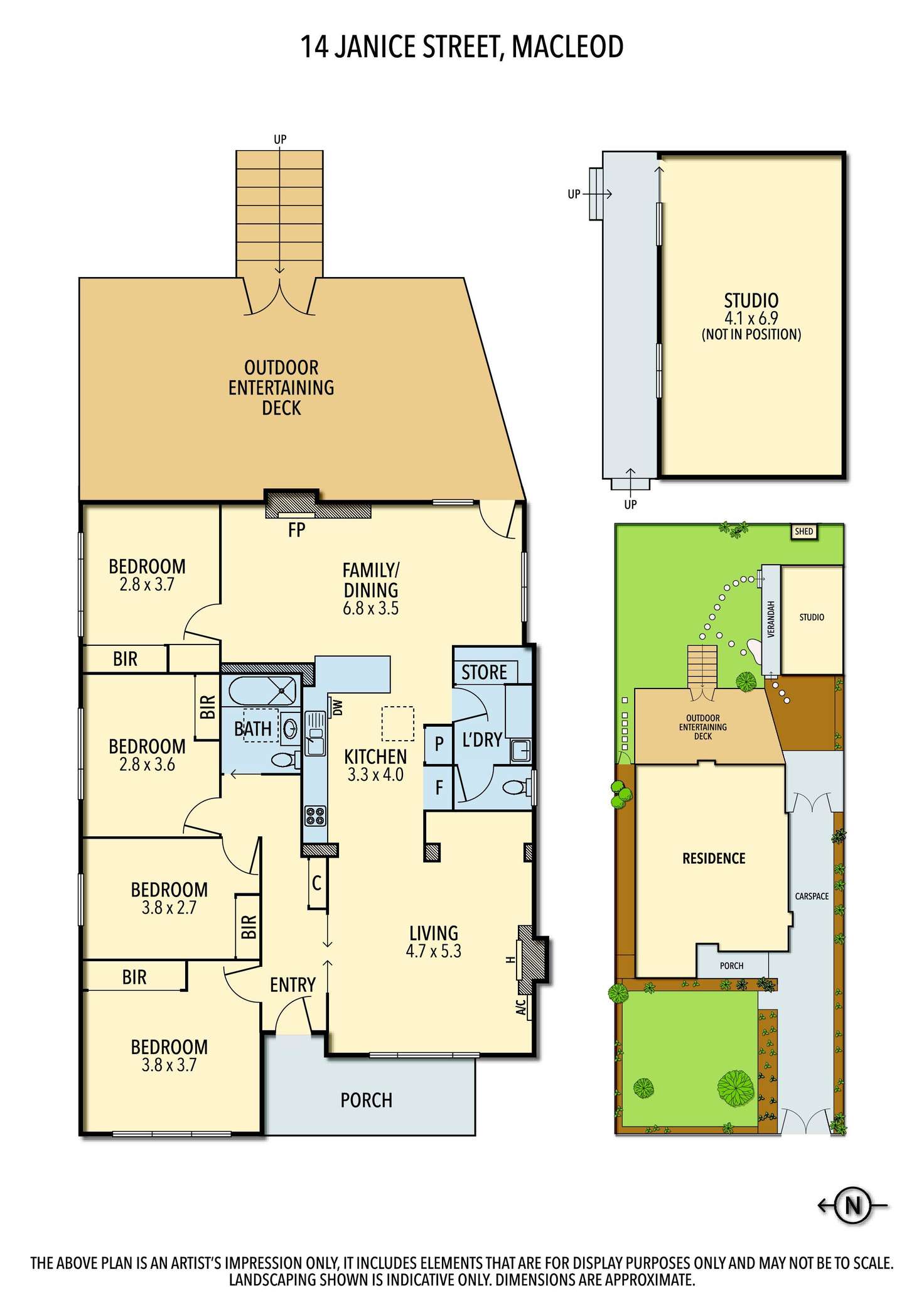 Floorplan of Homely house listing, 14 Janice Street, Macleod VIC 3085