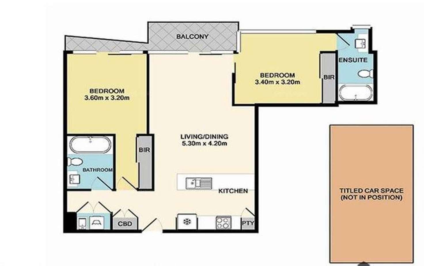 Floorplan of Homely apartment listing, 805/163 Cremorne Street, Cremorne VIC 3121