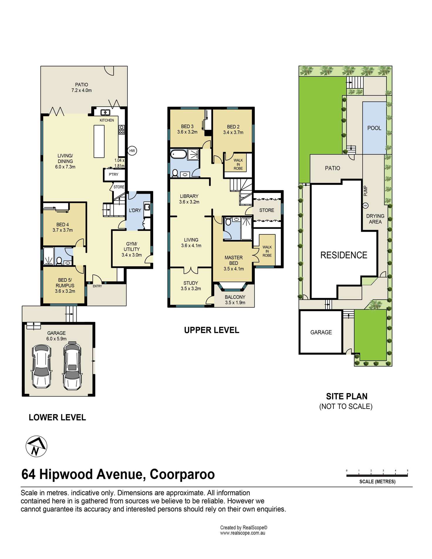 Floorplan of Homely house listing, 64 Hipwood Ave, Coorparoo QLD 4151
