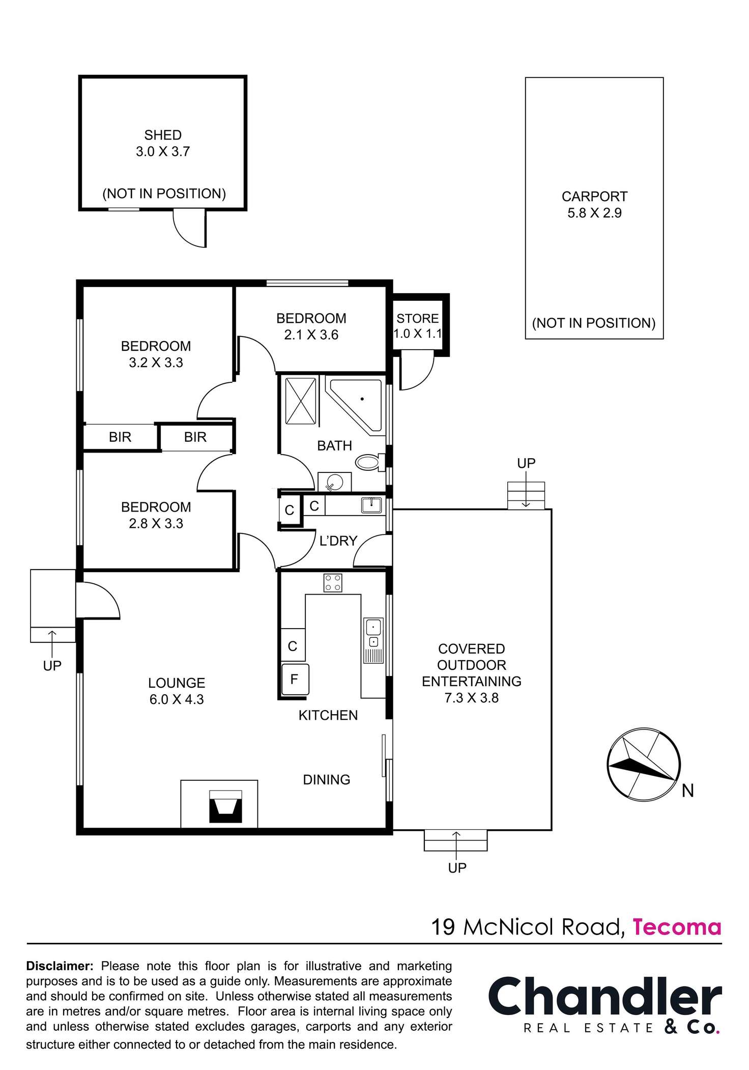 Floorplan of Homely house listing, 19 McNicol Road, Tecoma VIC 3160
