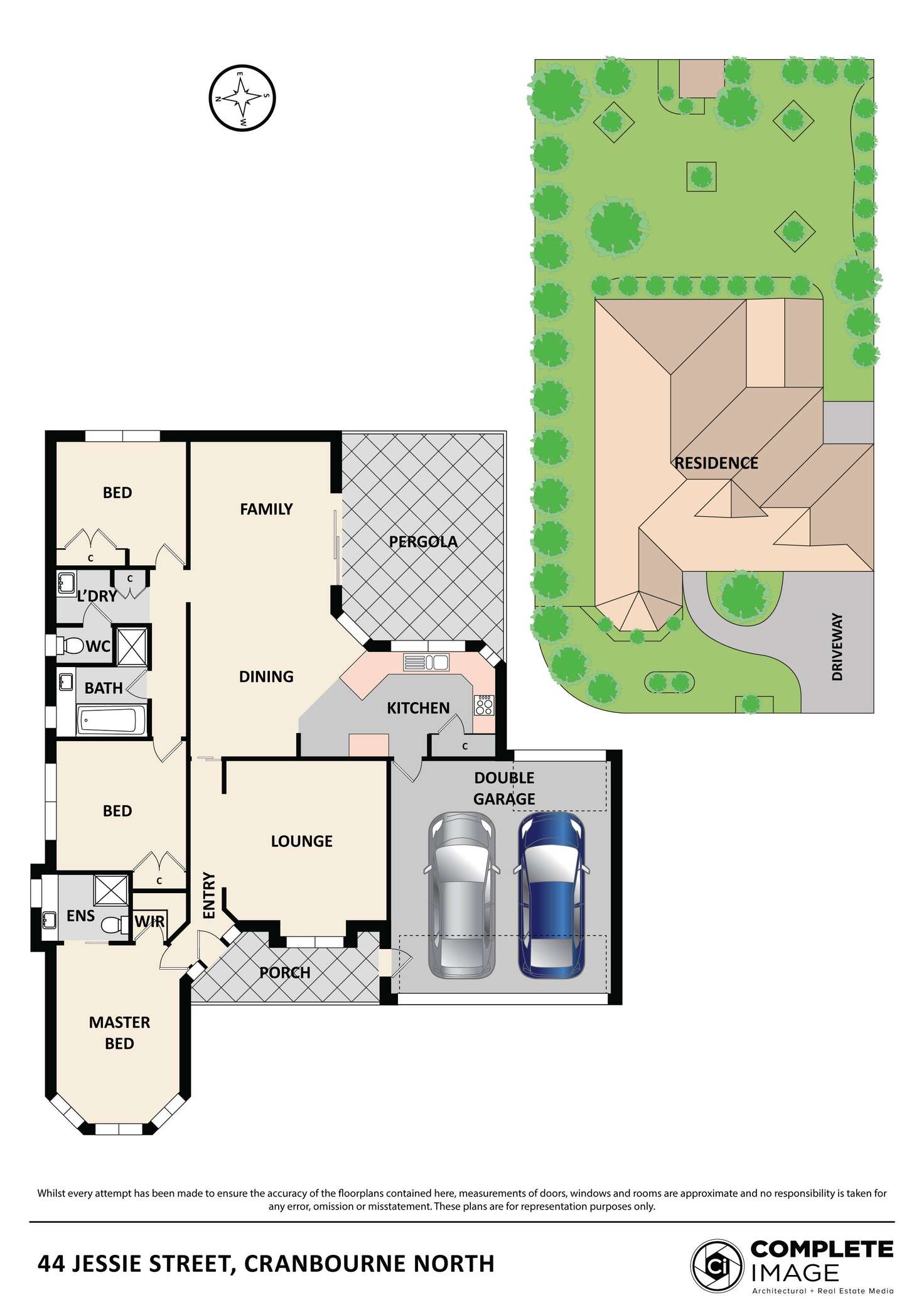 Floorplan of Homely house listing, 44 Jessie Street, Cranbourne North VIC 3977