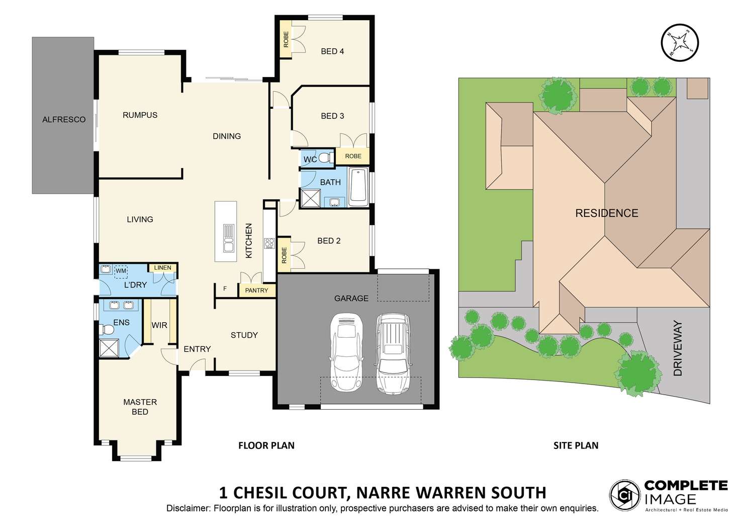 Floorplan of Homely house listing, 1 Chesil Court, Narre Warren South VIC 3805