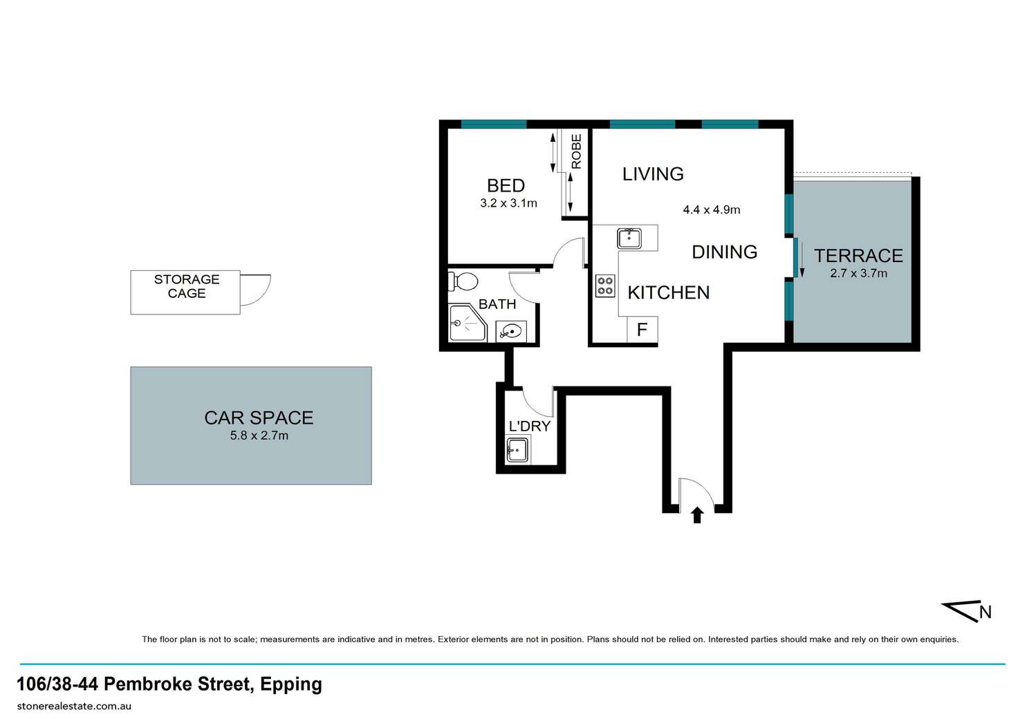 Floorplan of Homely apartment listing, 106/38-44 Pembroke Street, Epping NSW 2121