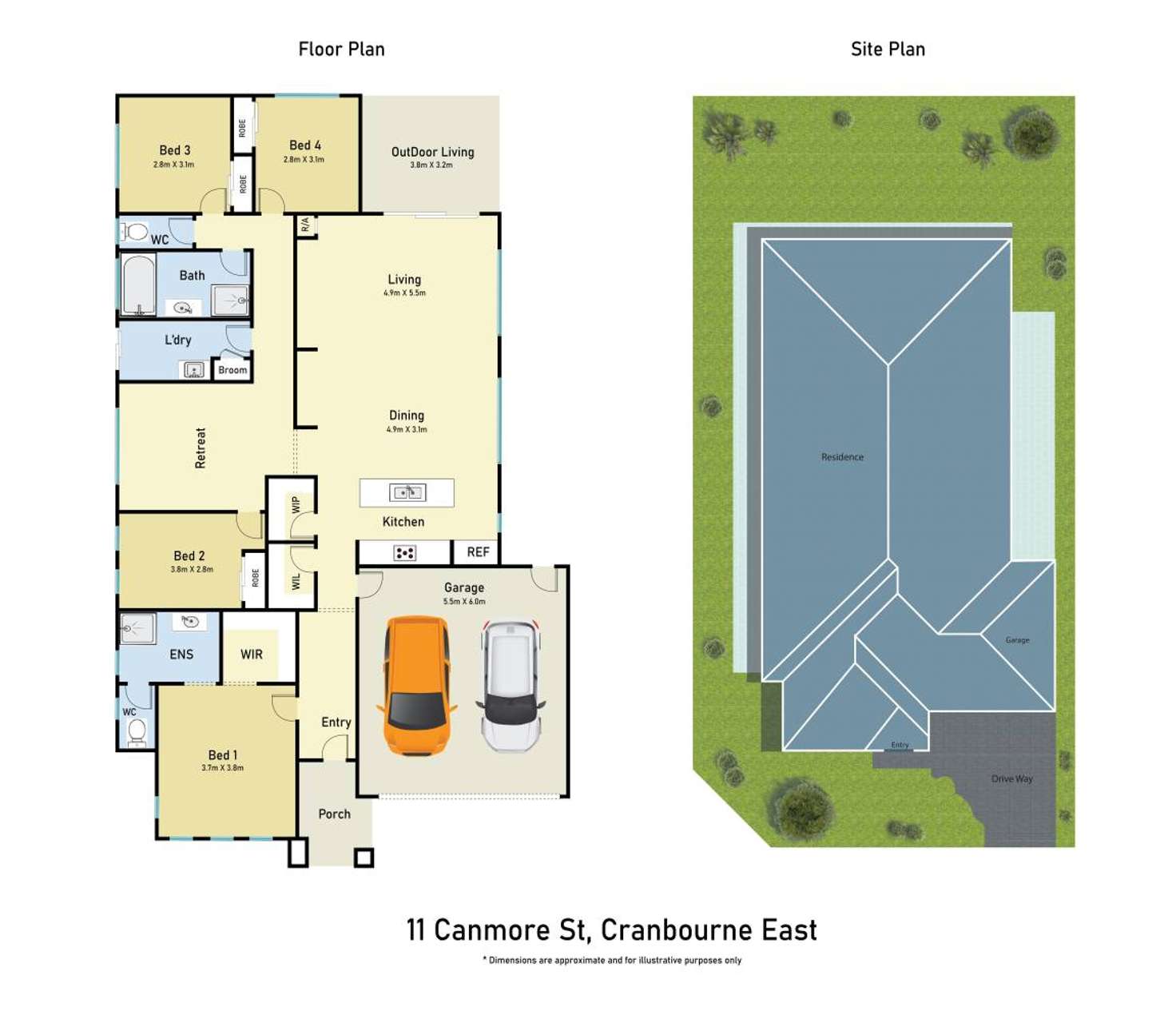 Floorplan of Homely house listing, 11 Canmore Street, Cranbourne East VIC 3977