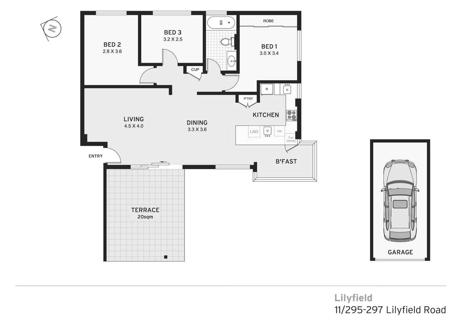 Floorplan of Homely unit listing, 11/295 Lilyfield Road, Lilyfield NSW 2040