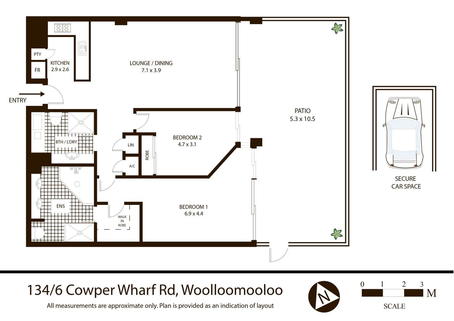 Floorplan of Homely apartment listing, 134/6 Cowper Wharf Roadway, Woolloomooloo NSW 2011