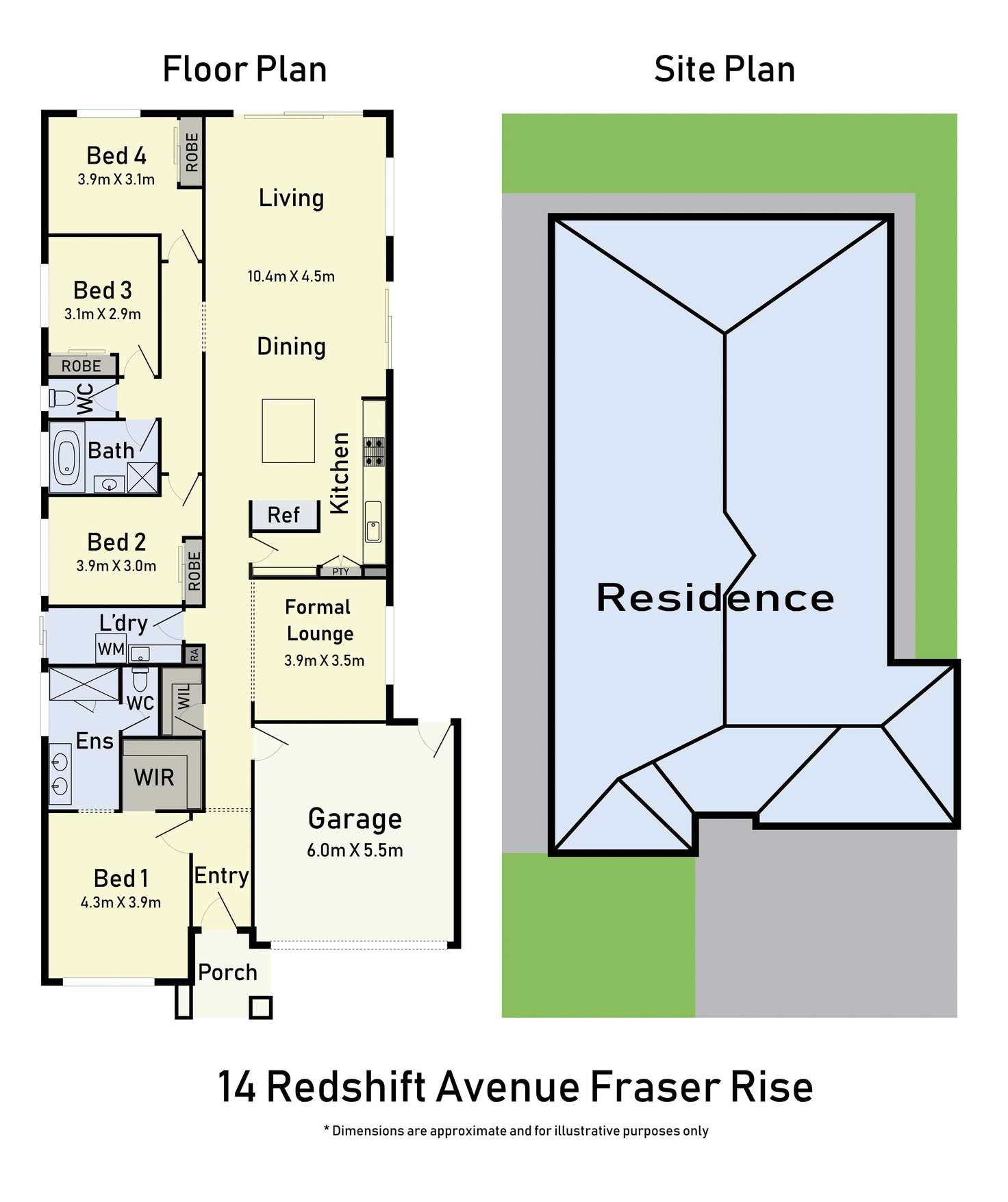 Floorplan of Homely house listing, 14 Redshift Avenue, Fraser Rise VIC 3336