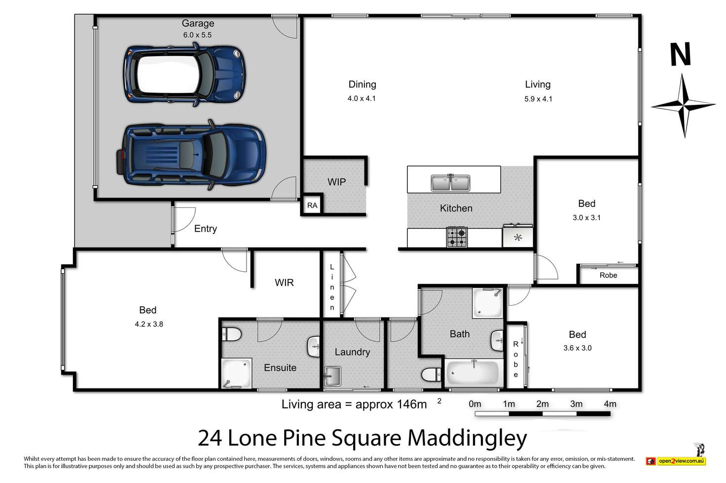 Floorplan of Homely house listing, 24 Lone Pine Square, Bacchus Marsh VIC 3340