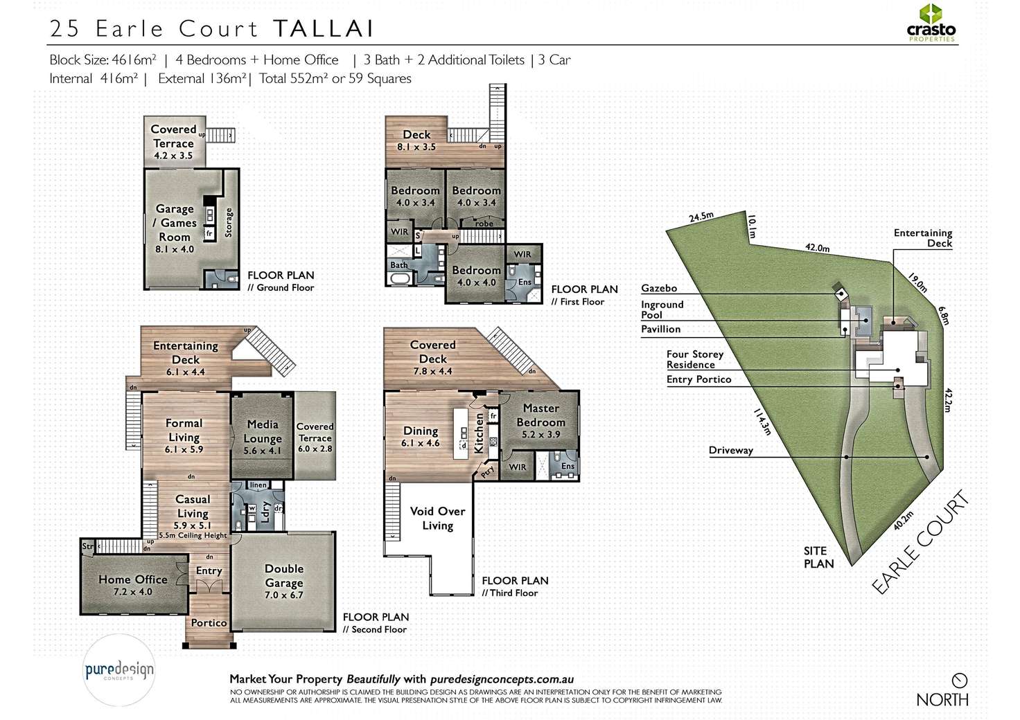 Floorplan of Homely house listing, 25 Earle Court, Tallai QLD 4213