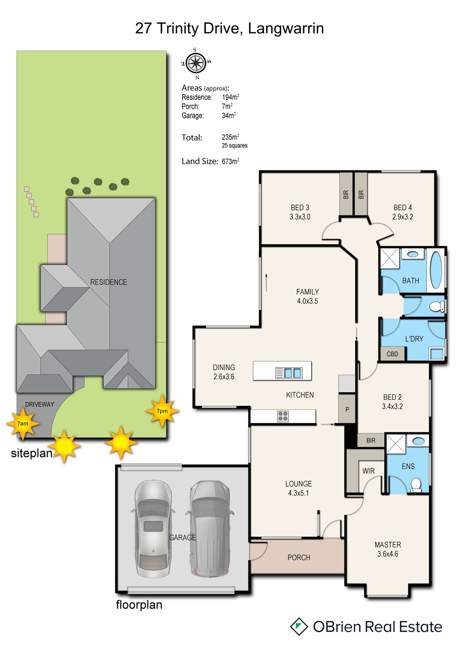 Floorplan of Homely house listing, 27 Trinity Drive, Langwarrin VIC 3910