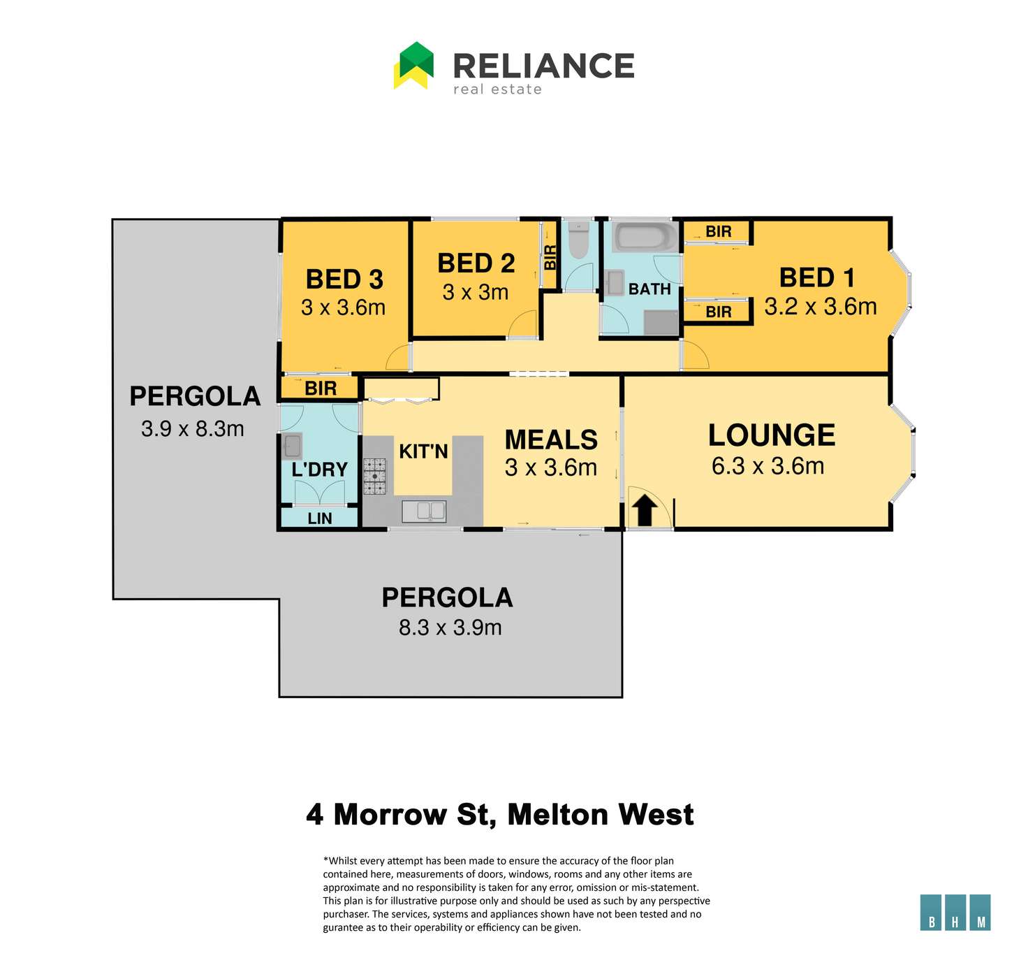 Floorplan of Homely house listing, 4 Morrow Street, Melton West VIC 3337