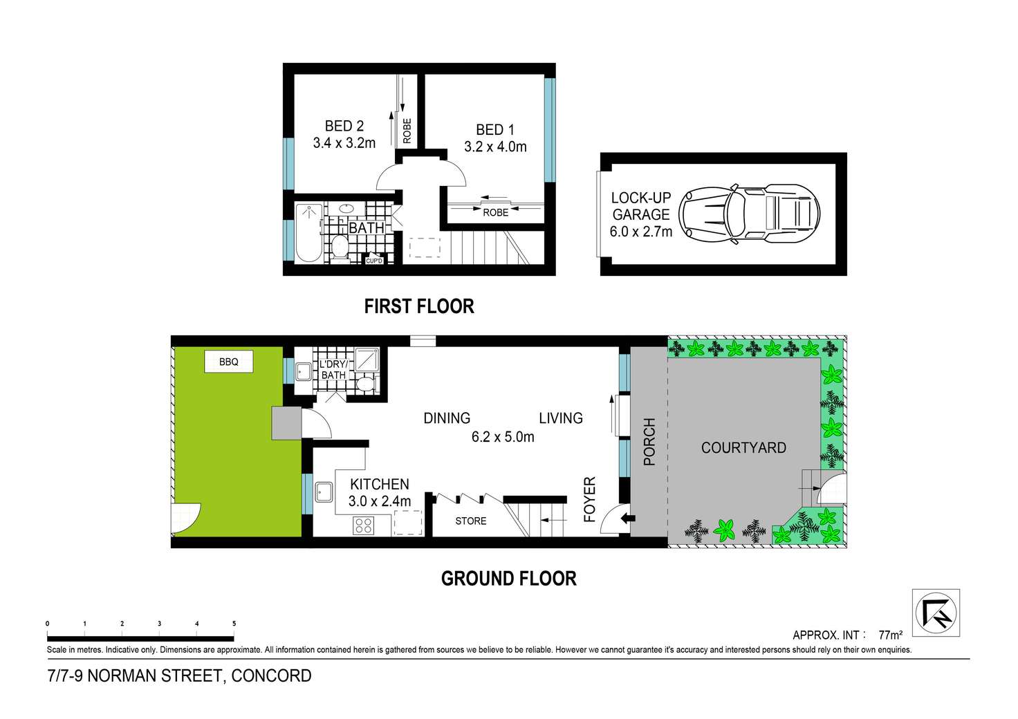 Floorplan of Homely townhouse listing, 7/7-9 Norman Street, Concord NSW 2137