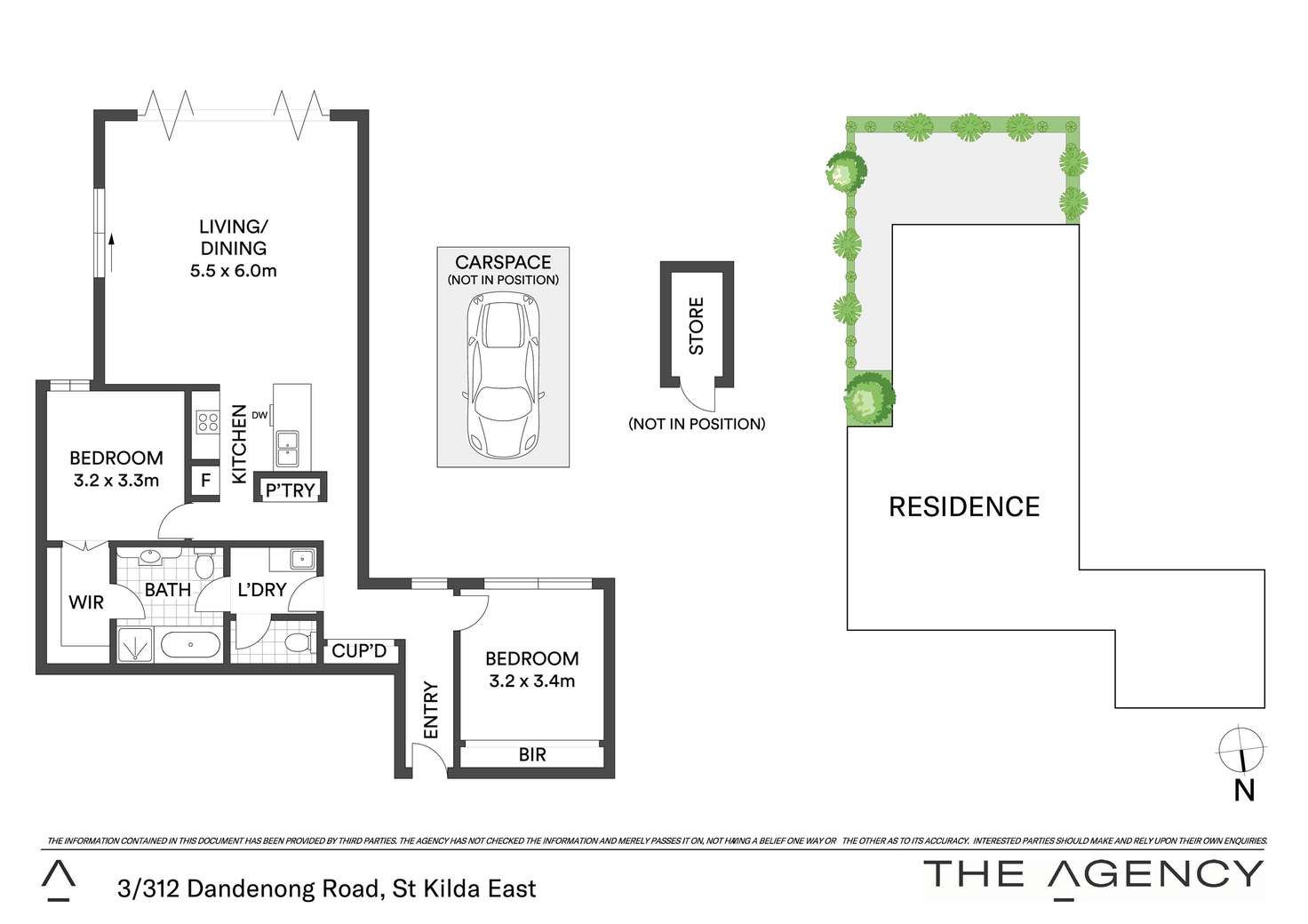 Floorplan of Homely unit listing, 3/312 Dandenong Road, St Kilda East VIC 3183