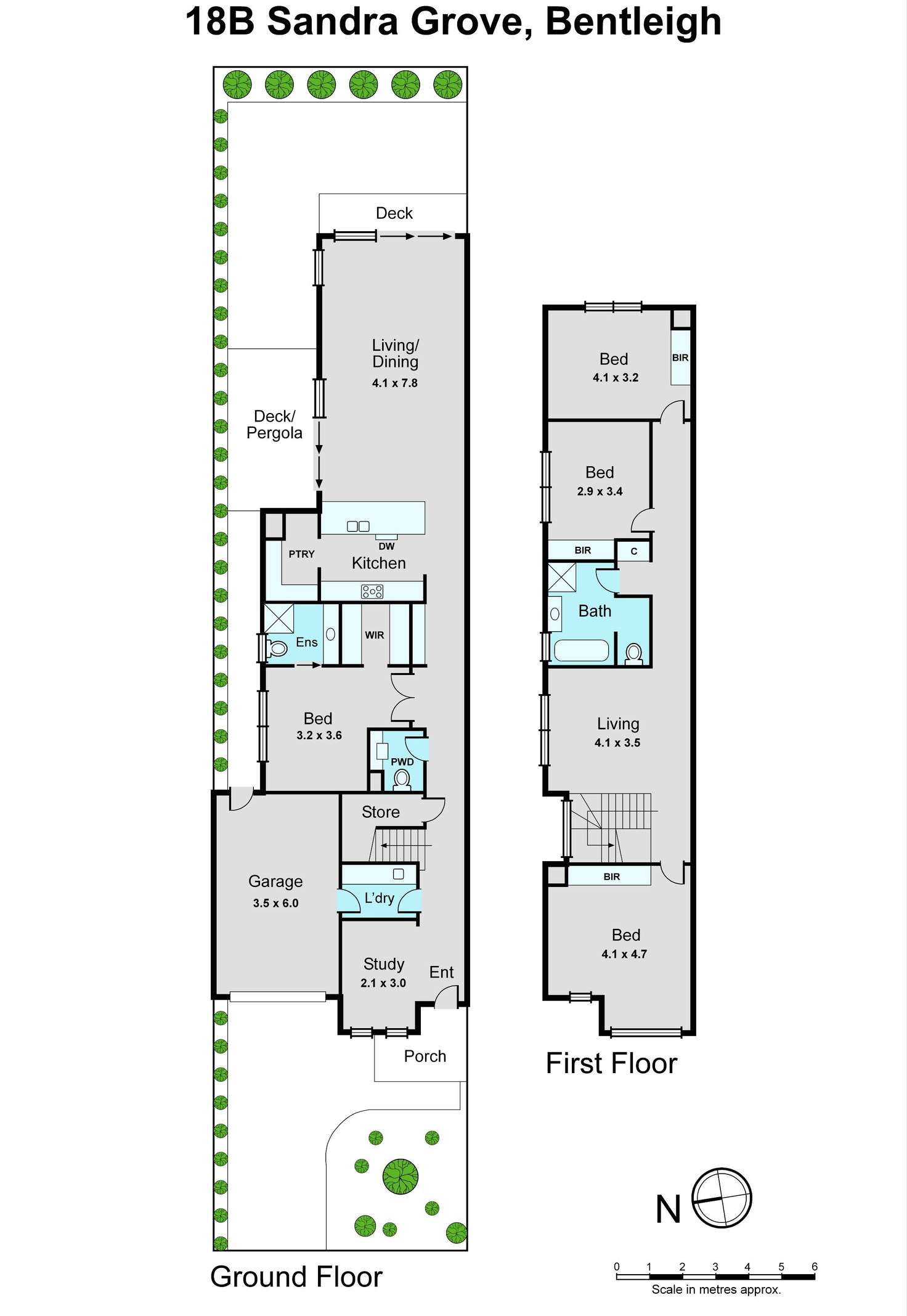 Floorplan of Homely townhouse listing, 18B Sandra Grove, Bentleigh VIC 3204