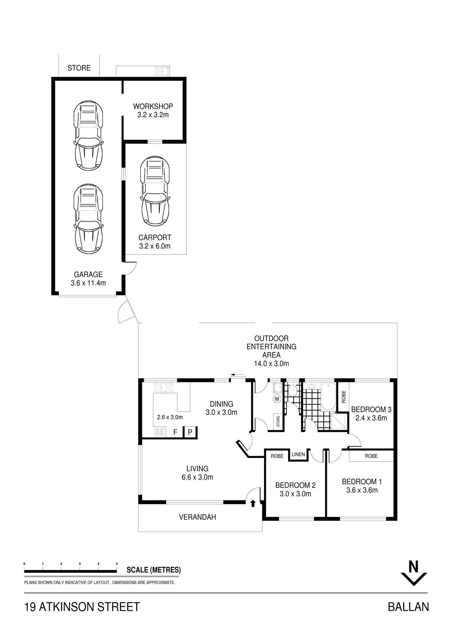 Floorplan of Homely house listing, 19 Atkinson Street, Ballan VIC 3342