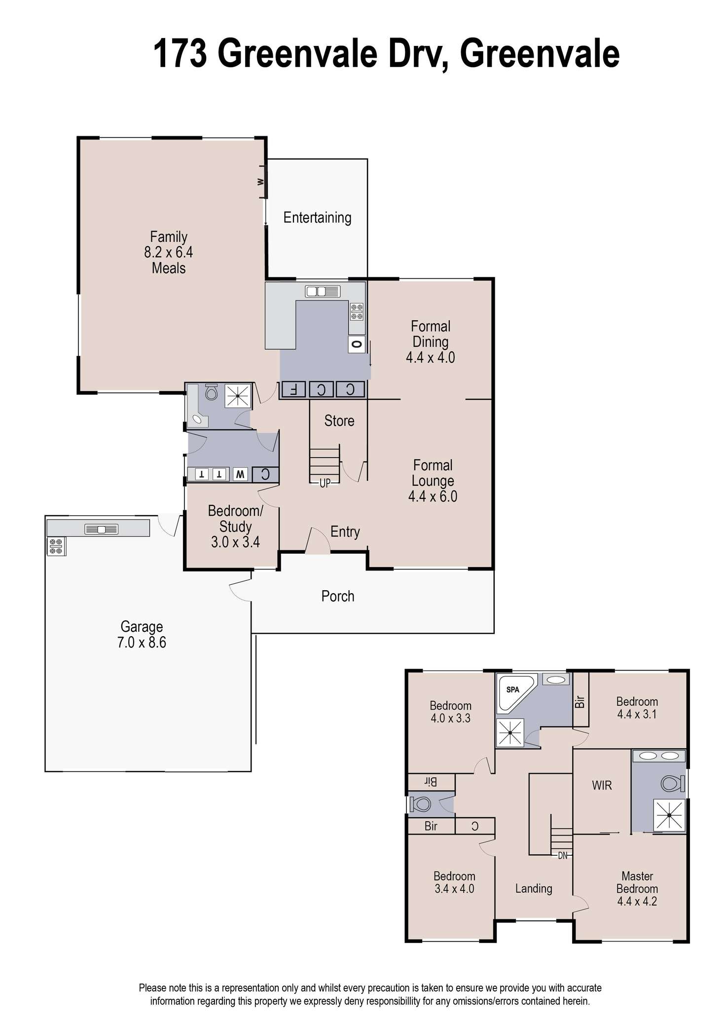 Floorplan of Homely house listing, 173 Greenvale Drive, Greenvale VIC 3059