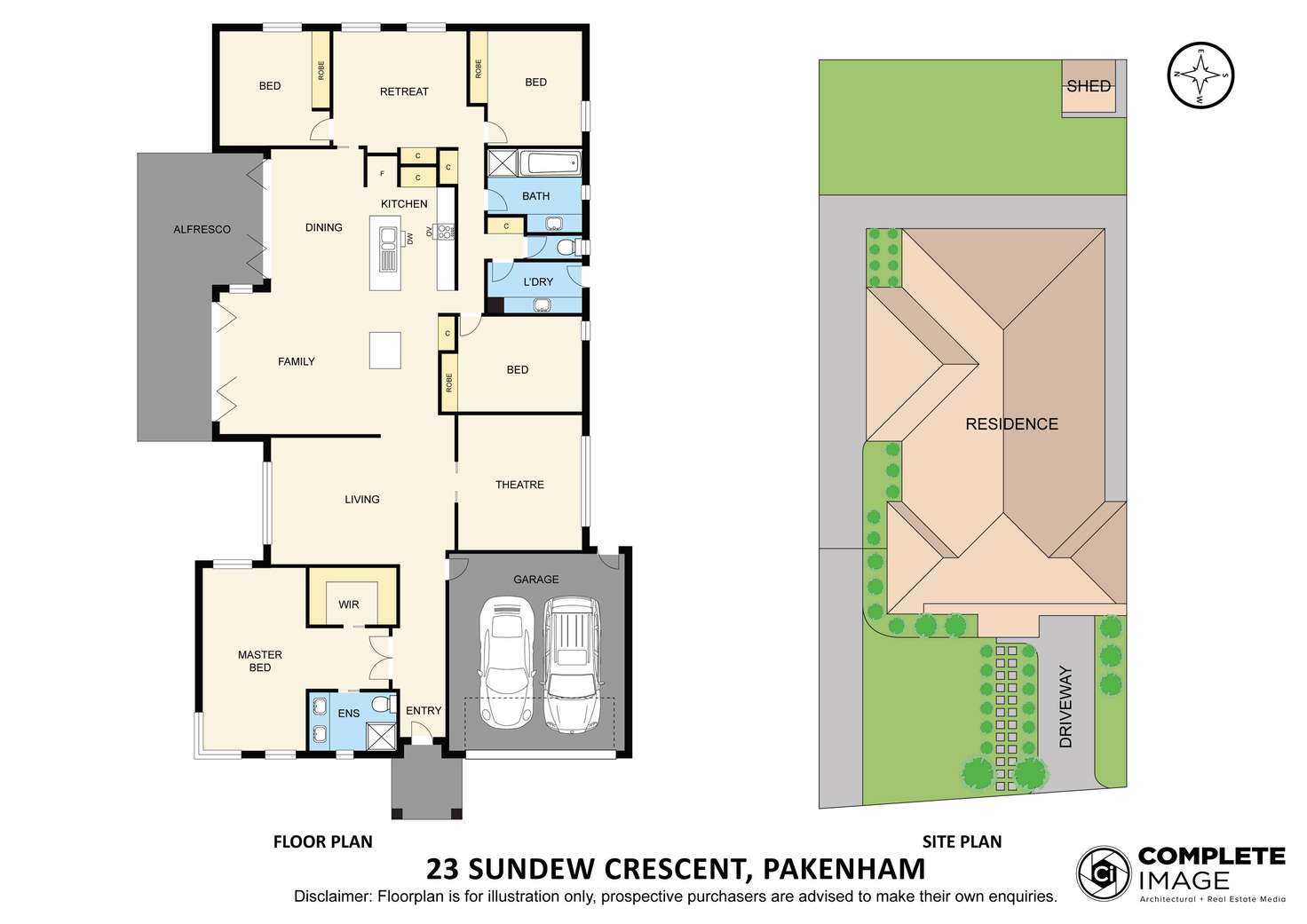 Floorplan of Homely house listing, 23 Sundew Crescent, Pakenham VIC 3810