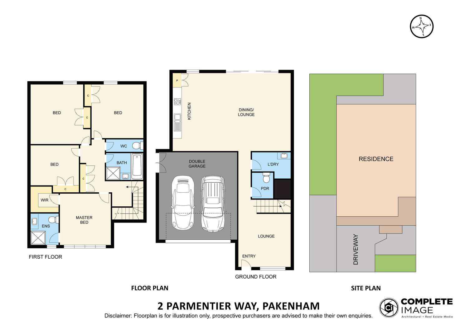 Floorplan of Homely house listing, 2 Parmentier Way, Pakenham VIC 3810