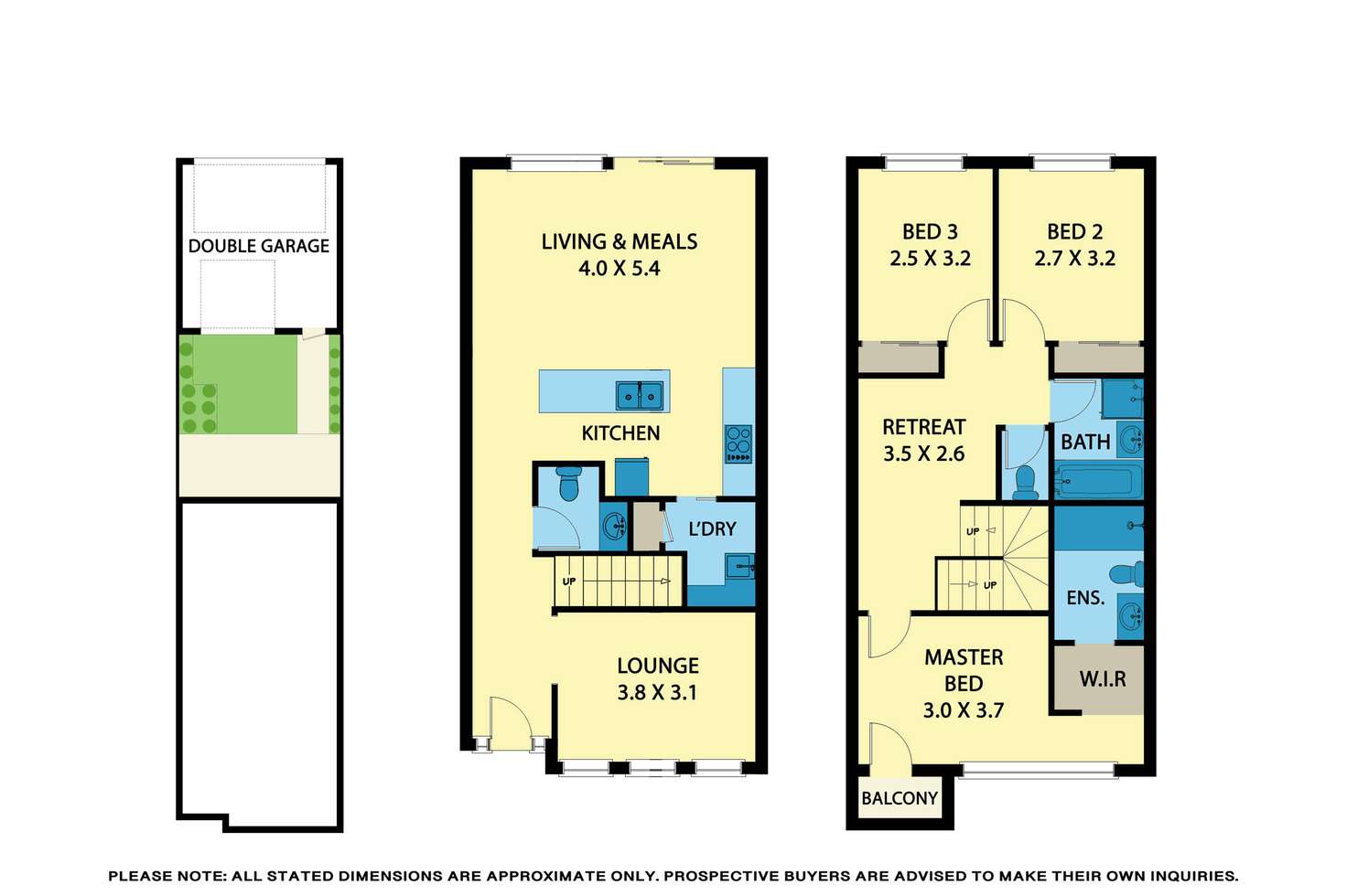 Floorplan of Homely townhouse listing, 5 The Entrance, Caroline Springs VIC 3023