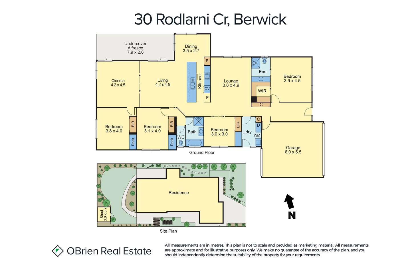 Floorplan of Homely house listing, 30 Rodlarni Crescent, Berwick VIC 3806