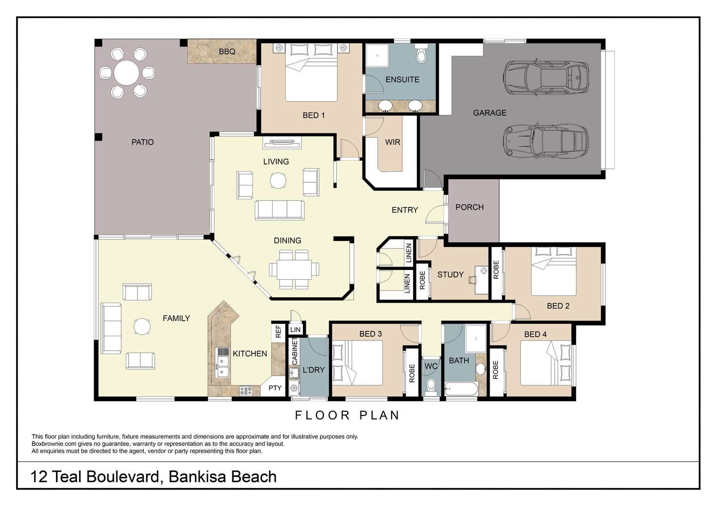 Floorplan of Homely house listing, 12 Teal Boulevard, Banksia Beach QLD 4507