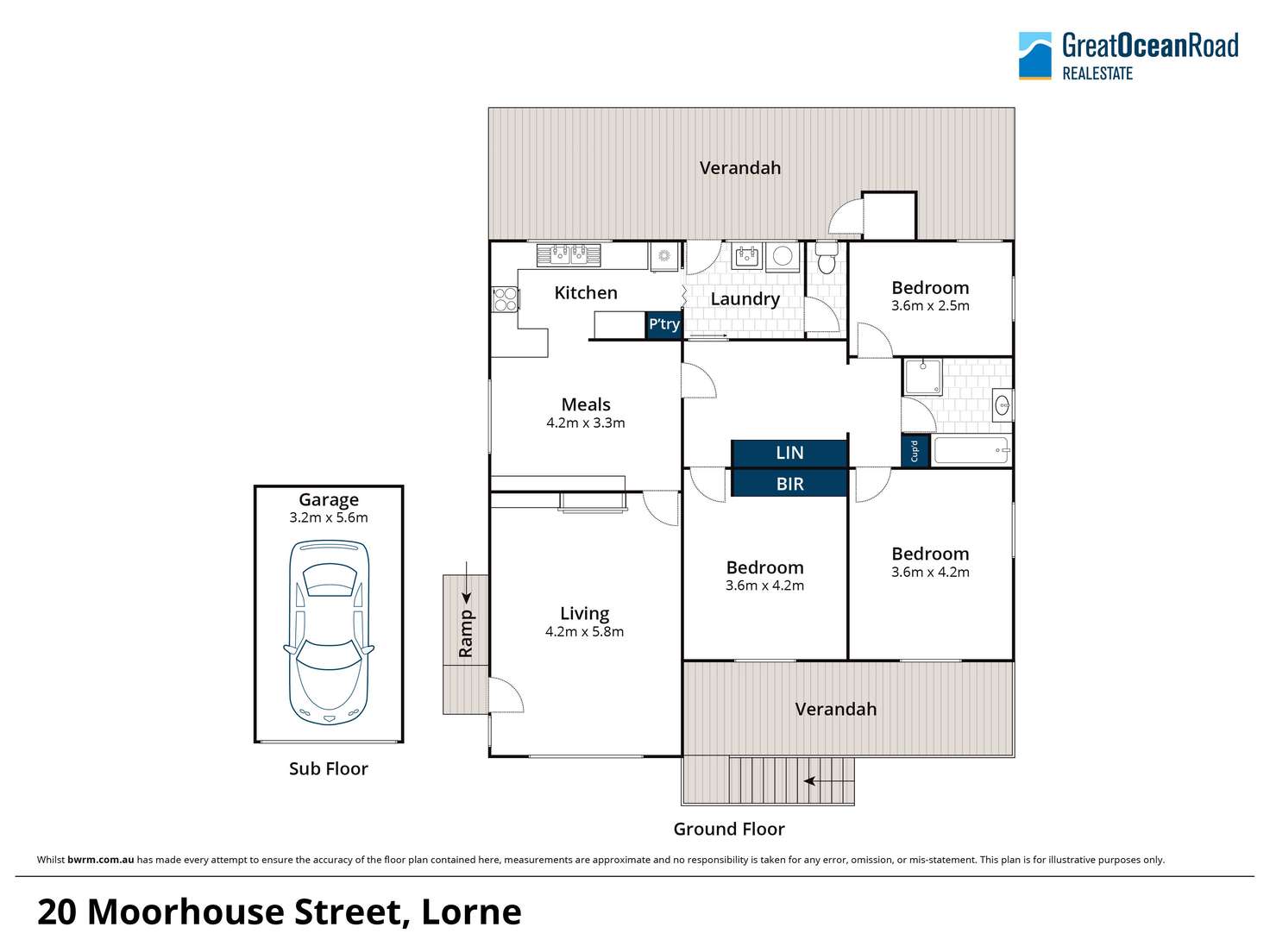 Floorplan of Homely house listing, 20 Moorhouse Street, Lorne VIC 3232