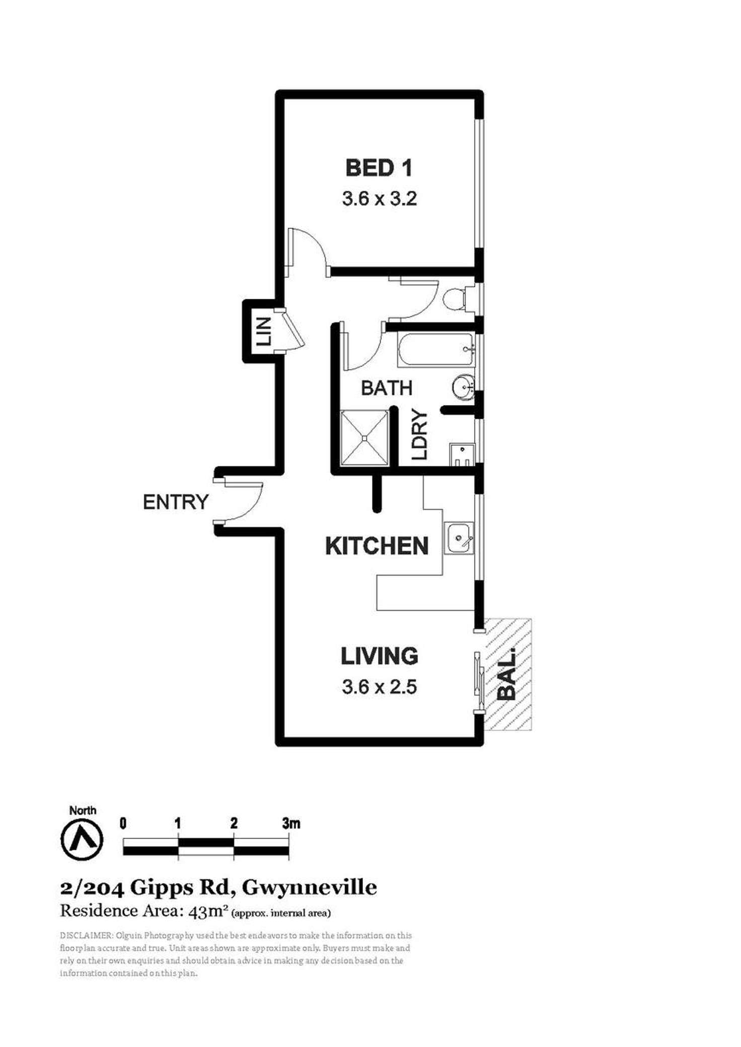 Floorplan of Homely unit listing, 2/204 Gipps Road, Gwynneville NSW 2500
