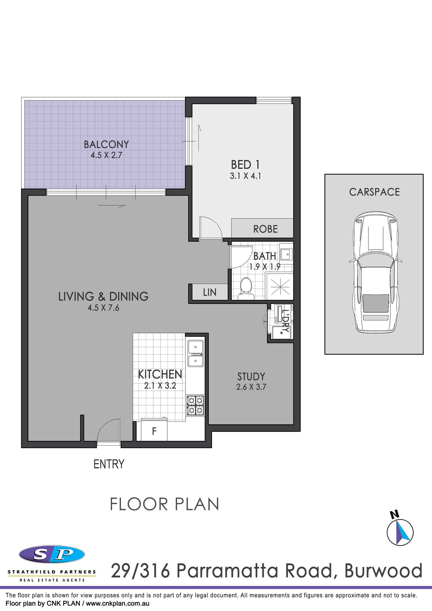 Floorplan of Homely unit listing, 29/316 Parramatta Road, Burwood NSW 2134