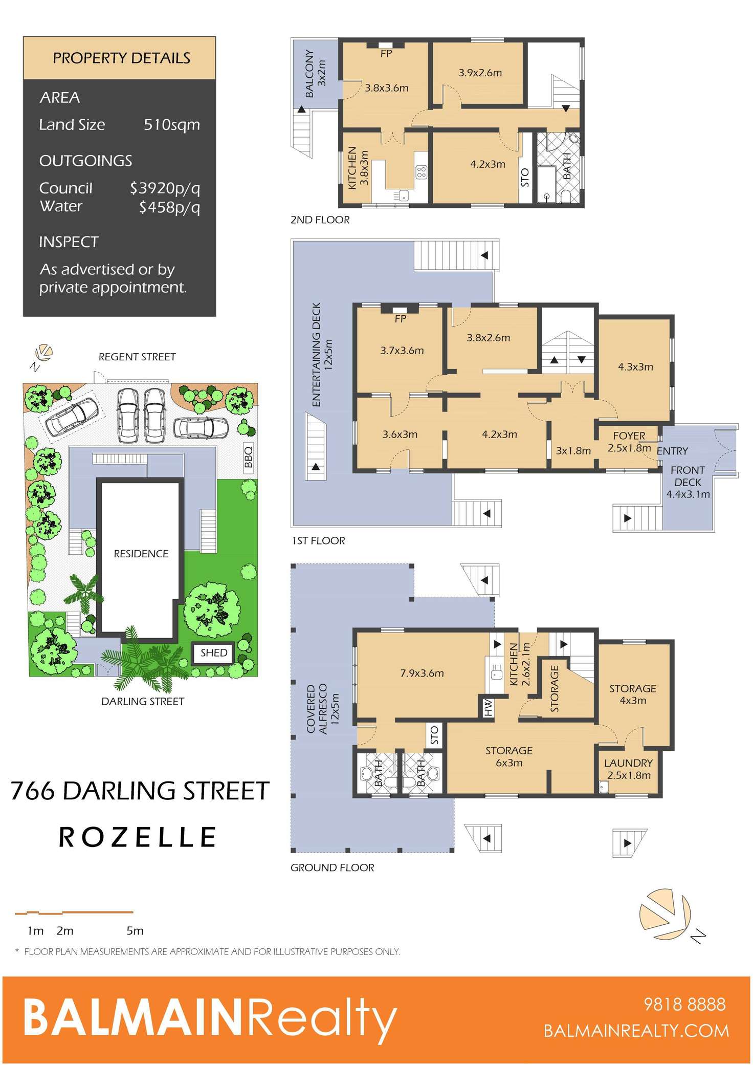 Floorplan of Homely house listing, 766 Darling Street, Rozelle NSW 2039