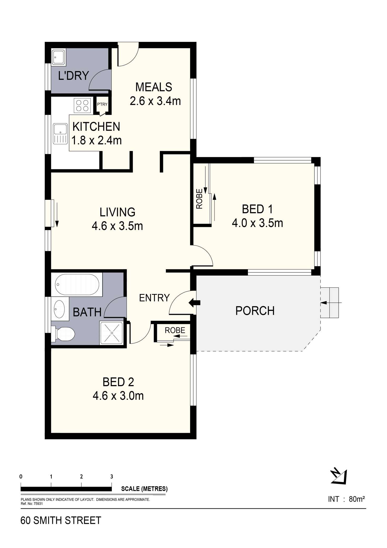 Floorplan of Homely house listing, 60 Smith Street, North Bendigo VIC 3550