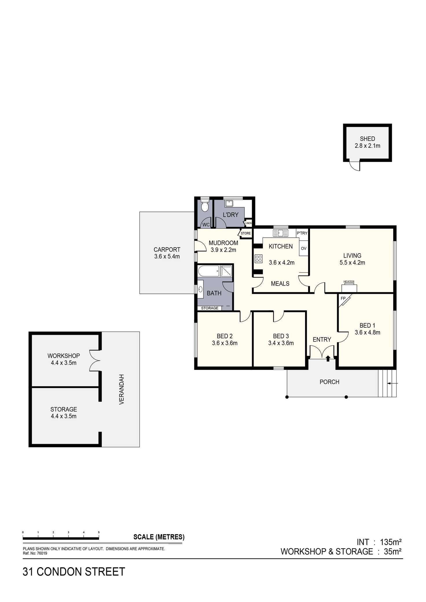 Floorplan of Homely house listing, 31 Condon Street, Kennington VIC 3550