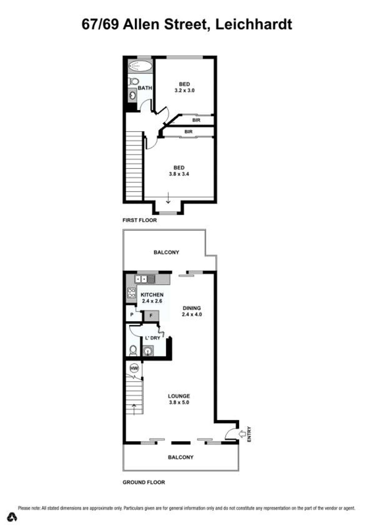 Floorplan of Homely apartment listing, 67/67-69 Allen Street, Leichhardt NSW 2040