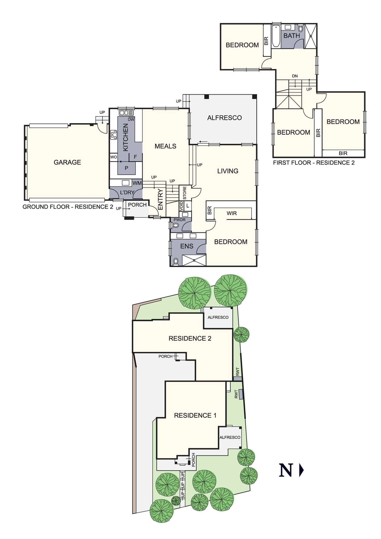 Floorplan of Homely townhouse listing, 2/407 Ryans Road, Diamond Creek VIC 3089