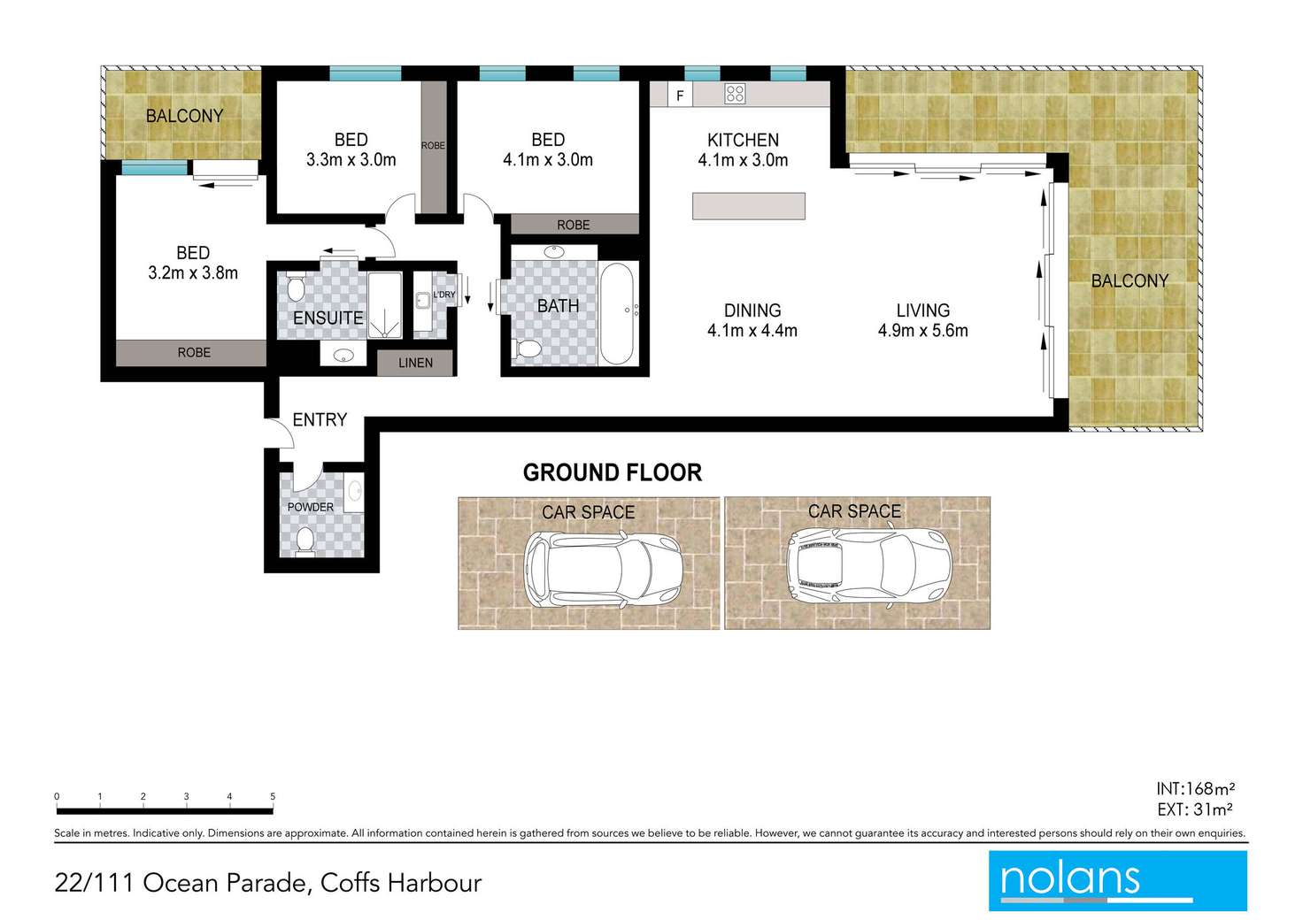 Floorplan of Homely apartment listing, 22/111 Ocean Parade, Coffs Harbour NSW 2450