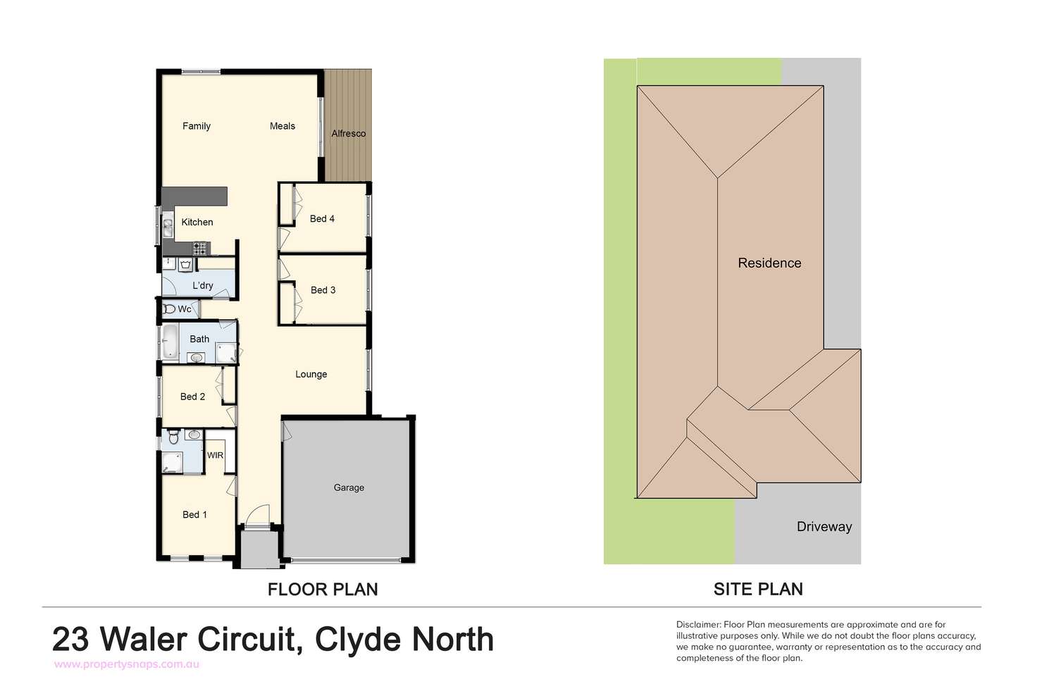 Floorplan of Homely house listing, 23 Waler Circuit, Clyde North VIC 3978